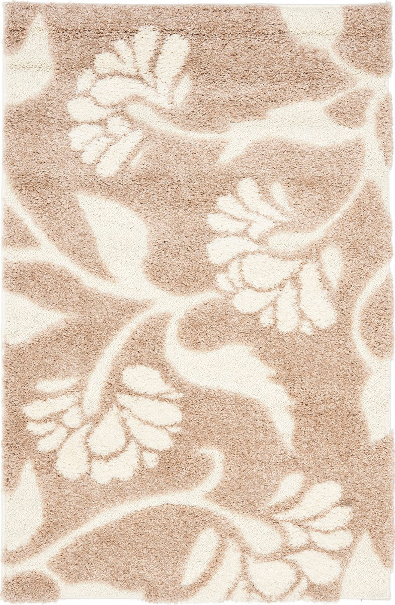 Safavieh Luxury Shag Power - Loomed Botanical Rug for Contemporary or Rustic Decor