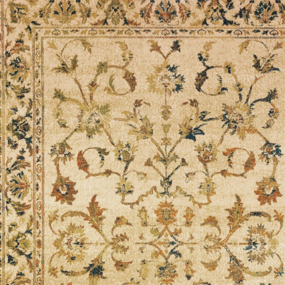 Stain-Resistant Oriental-Style Indoor Area Rug with an Elegant Red and Gold Design, Ideal for Kids' and Pets' Living Spaces