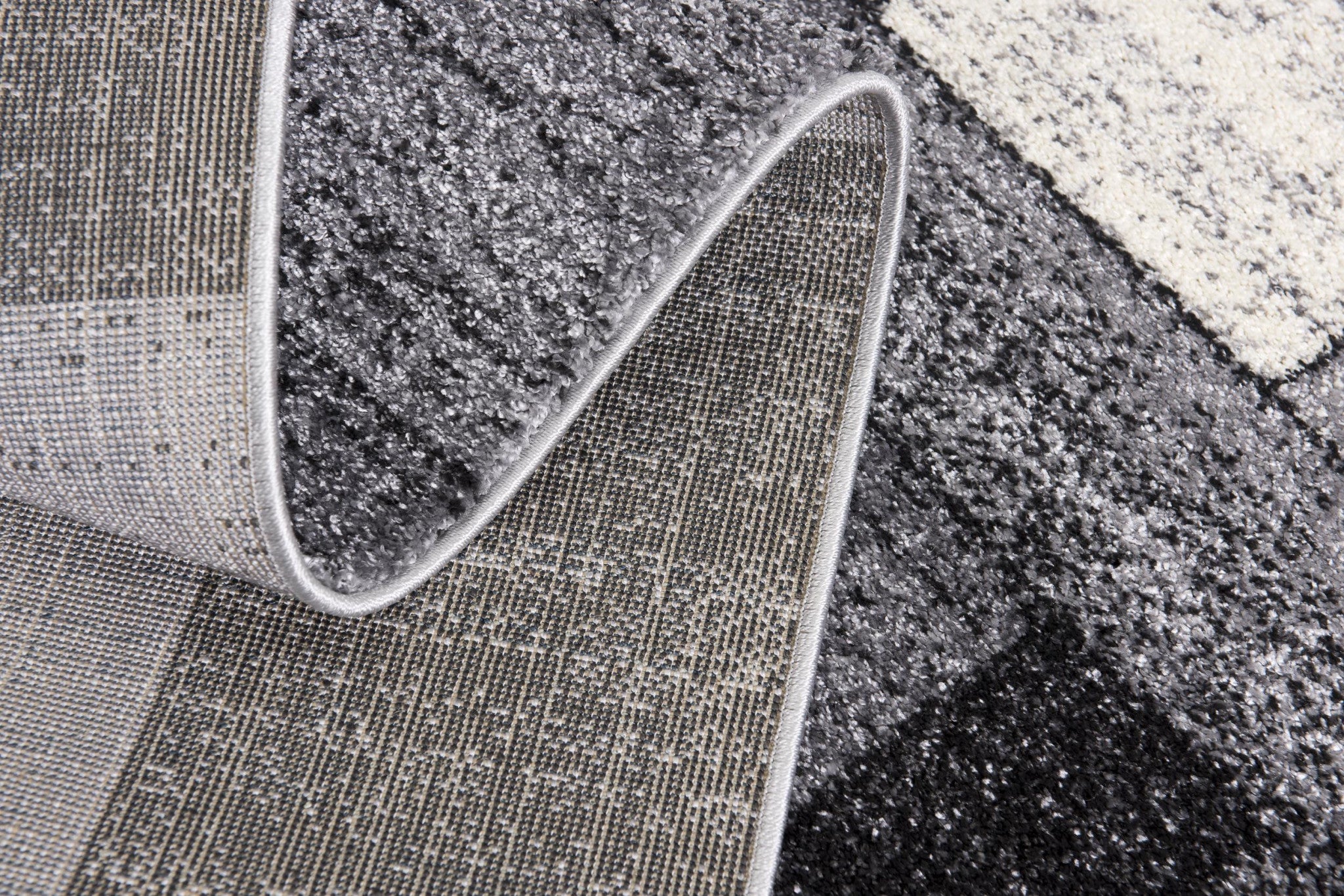 Elegant Gray Distressed Geometric Area Rug with Exquisite Turkish Craftsmanship Ideal for Modern Living Spaces