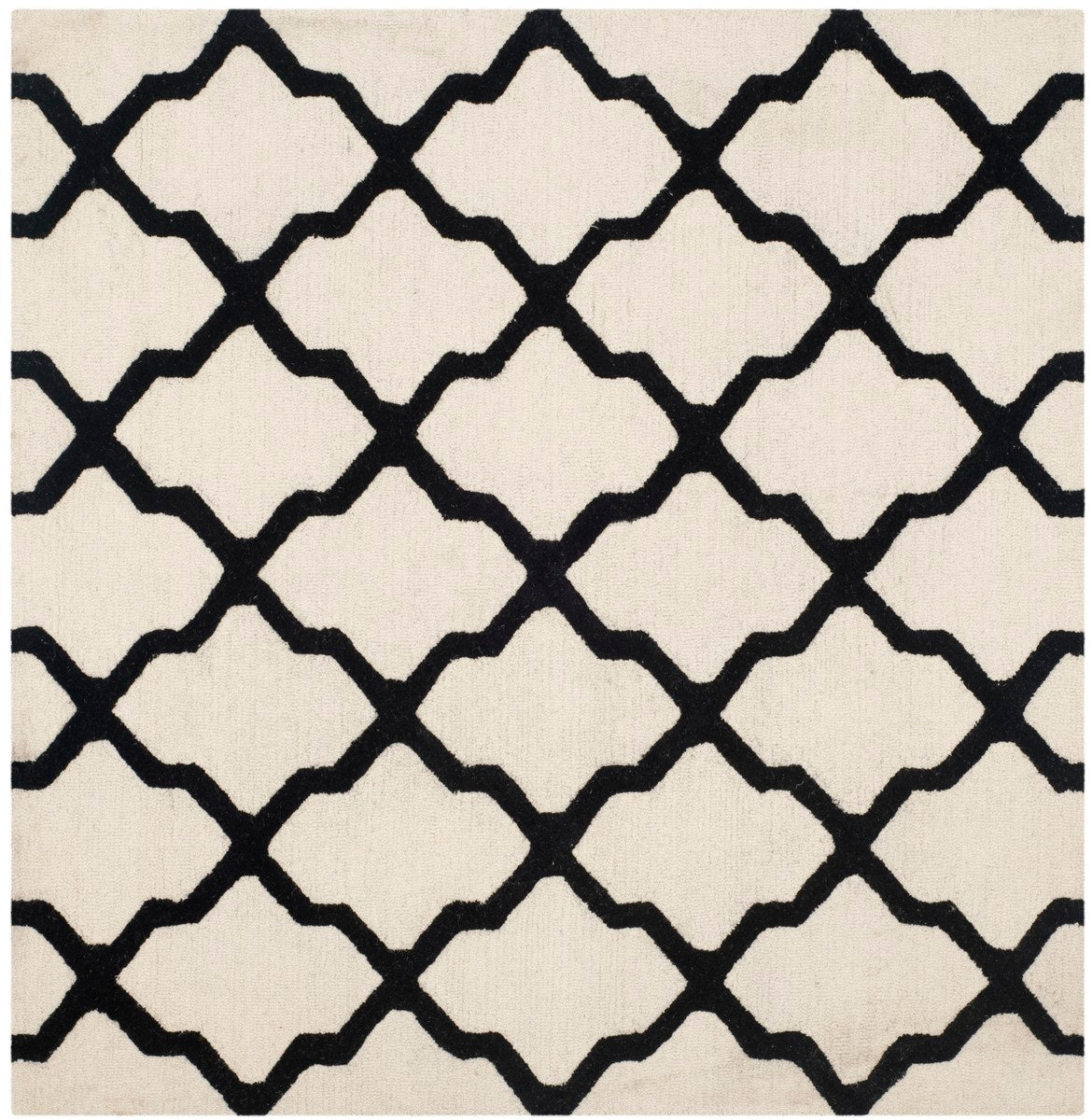 Luxurious Cambridge Hand - Tufted Area Rug with Oversized Moroccan Pattern for Sophisticated Living Spaces