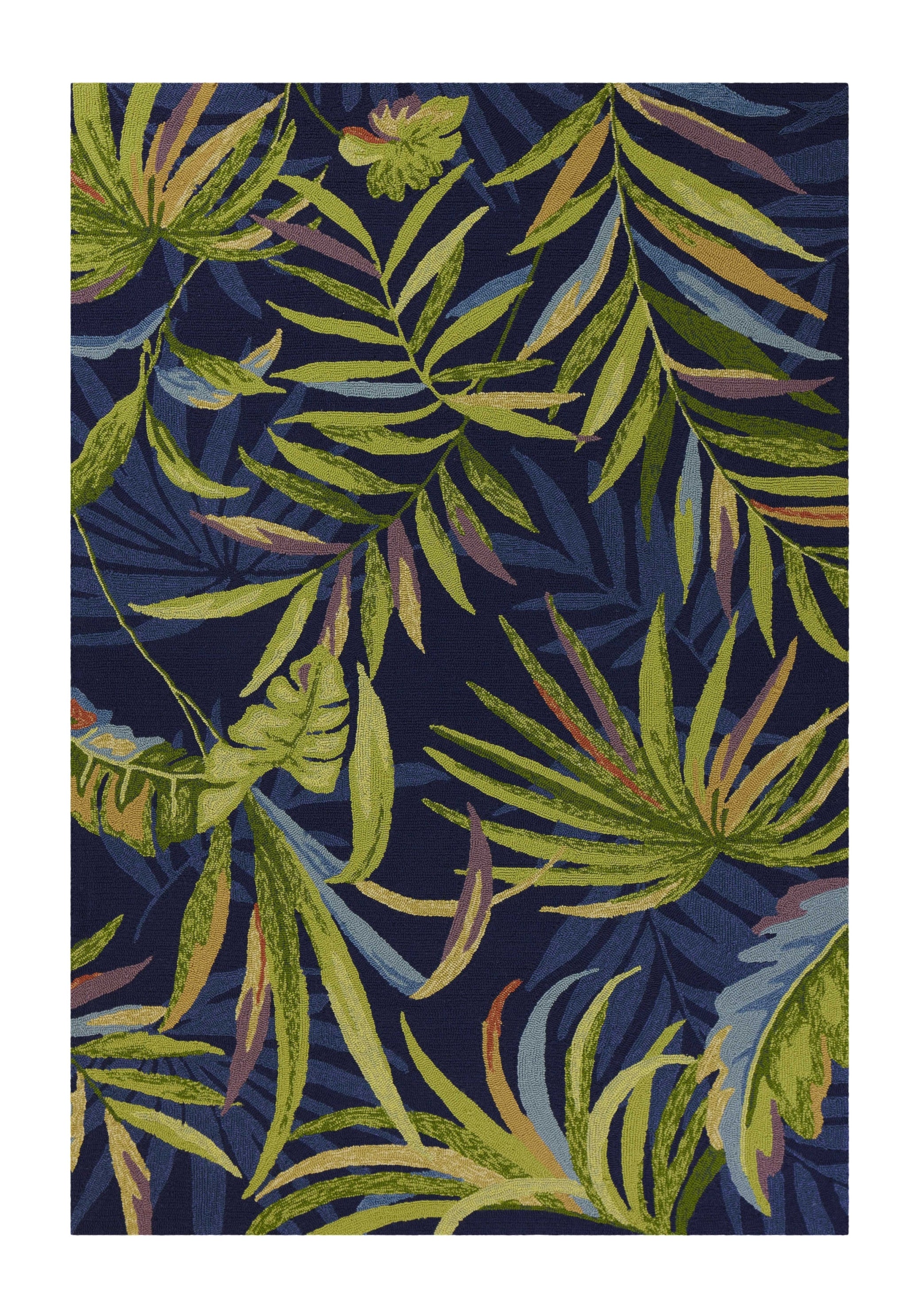 Exquisite Handmade 8' x 10' Floral Outdoor Rug for Indoor/Outdoor Use