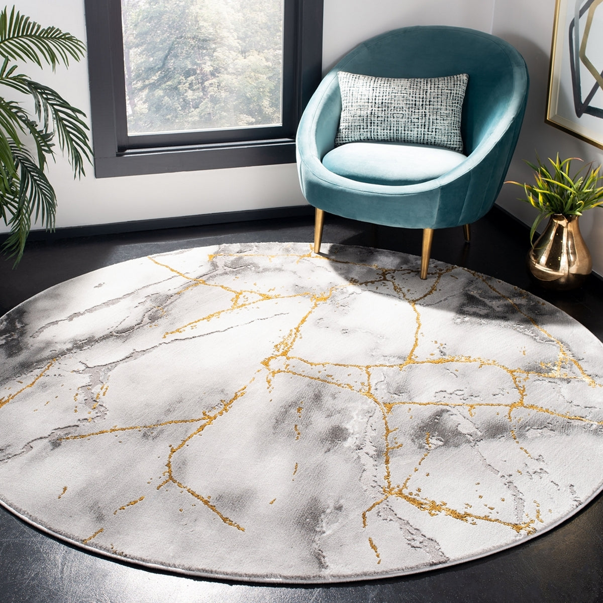 Turkish-Style Power Loomed Rectangle Rug - 12MM Luxurious Pile, Durable Polypropylene Blend