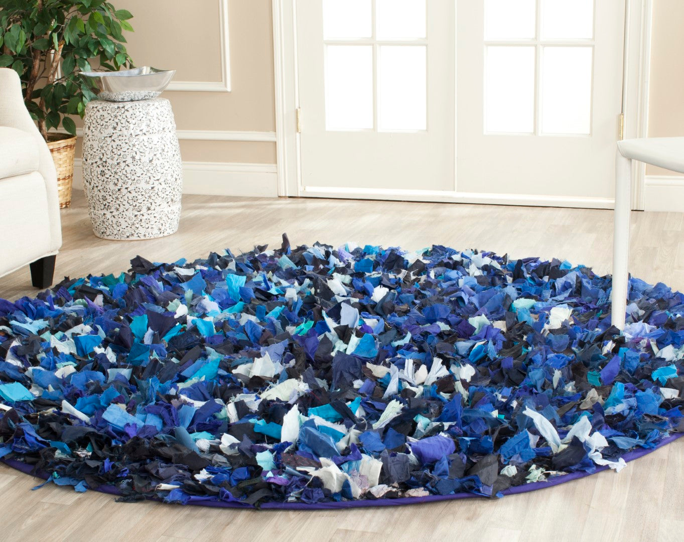 Exquisite Hand-Woven Polyester Area Rug from India - Rio Collection with a Luxurious 90mm Pile Height for Elegant Home Decor and Enhanced Comfort