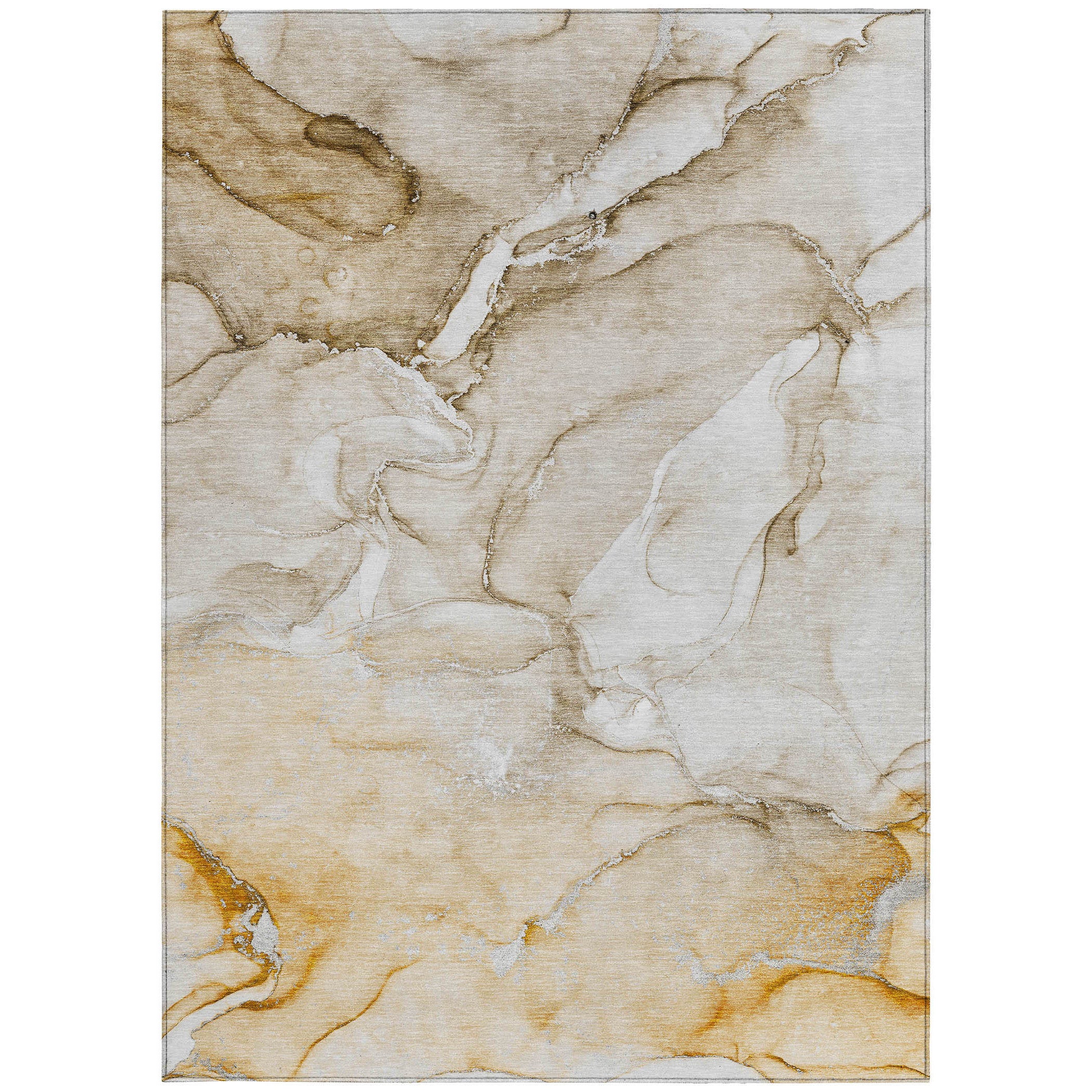 Stylish and Functional 8-Foot Abstract Washable Runner Rug for Indoor and Outdoor Use with Stain Resistant and Non-Skid Design