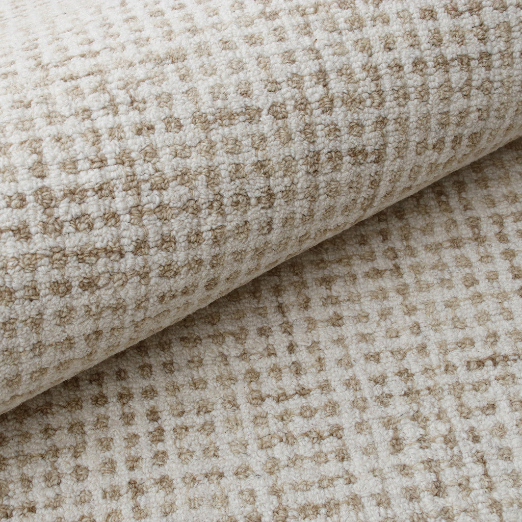 Handmade Blue and Ivory Wool Area Rug - Cozy, Stylish for Neutral Home Decor