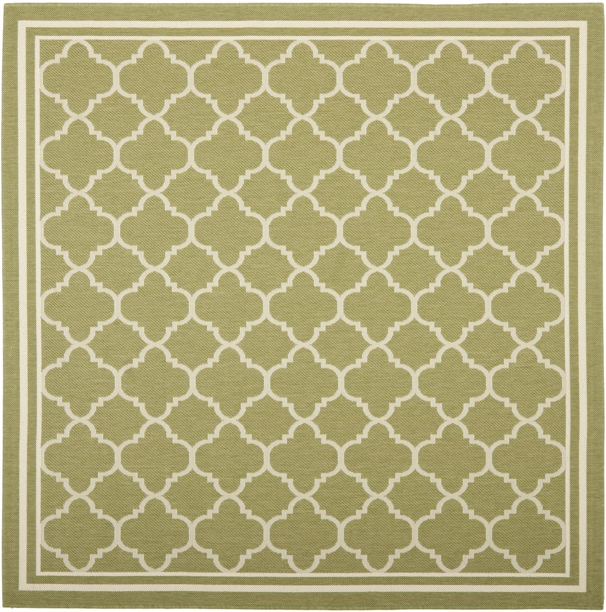Stylish Courtyard Quatrefoil Pattern Indoor and Outdoor Area Rug with Weather-Resistant and Easy-Clean Features and Elegant Design