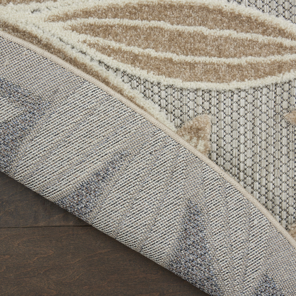 Stylish Indoor-Outdoor Area Rugs: Elegant Gray and Ivory Floral Design for Sophisticated Spaces