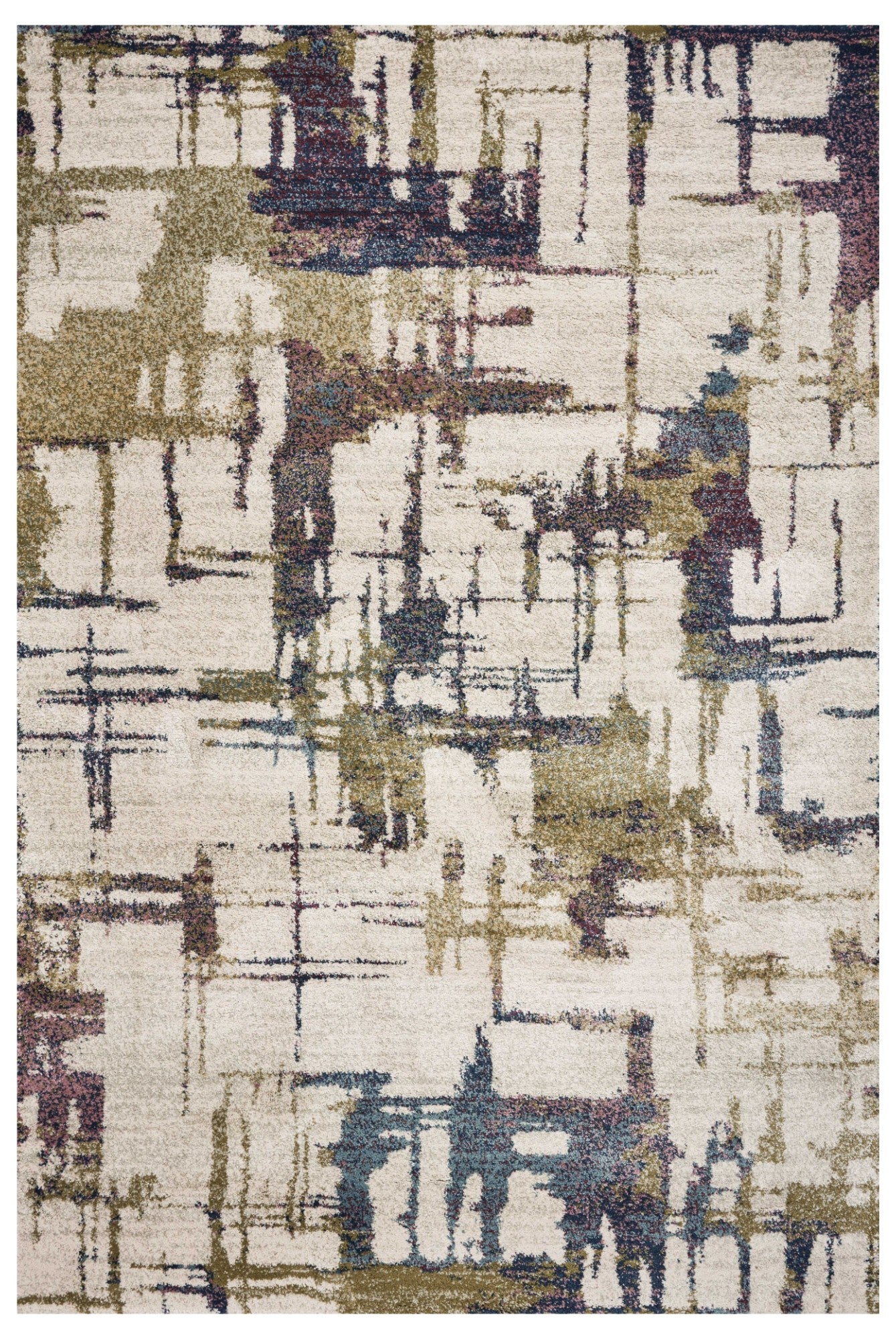 Ivory Cityscape Contemporary Area Rug - An Enchanting and Stylish Addition to Brighten Up Your Home Decor