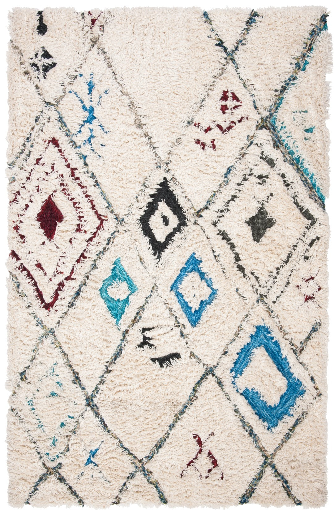 Exquisite Hand-Tufted Luxury Wool Area Rug with 0.63 Pile Height and Elegant Rectangle Design, Originating from India