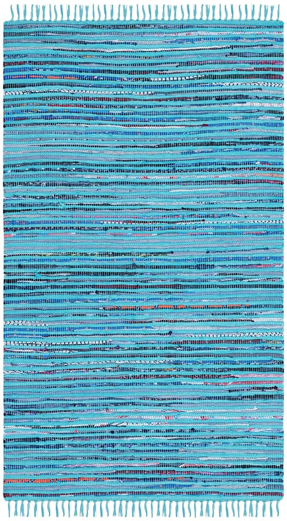 Exquisite Hand - Woven Indian Cotton Rag Rug: Adds Warmth to Any Home Space