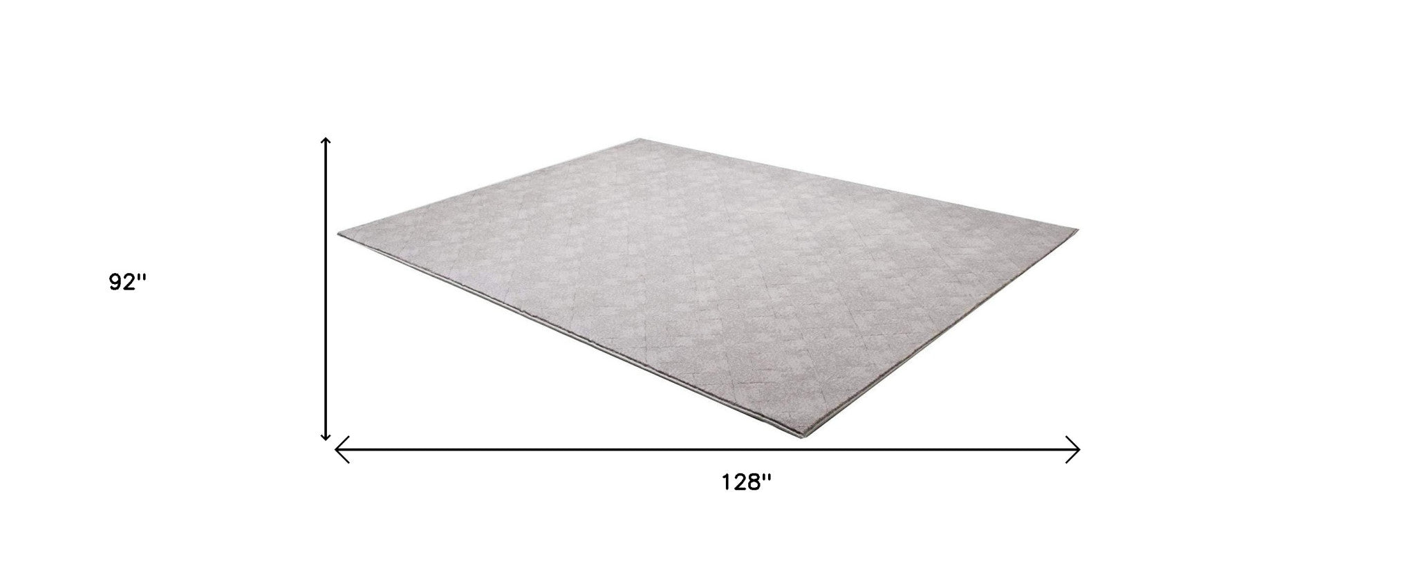 Exquisite Gray Distressed Diamonds Polyester and Cotton Area Rug for Elegant and Durable Modern Living Spaces