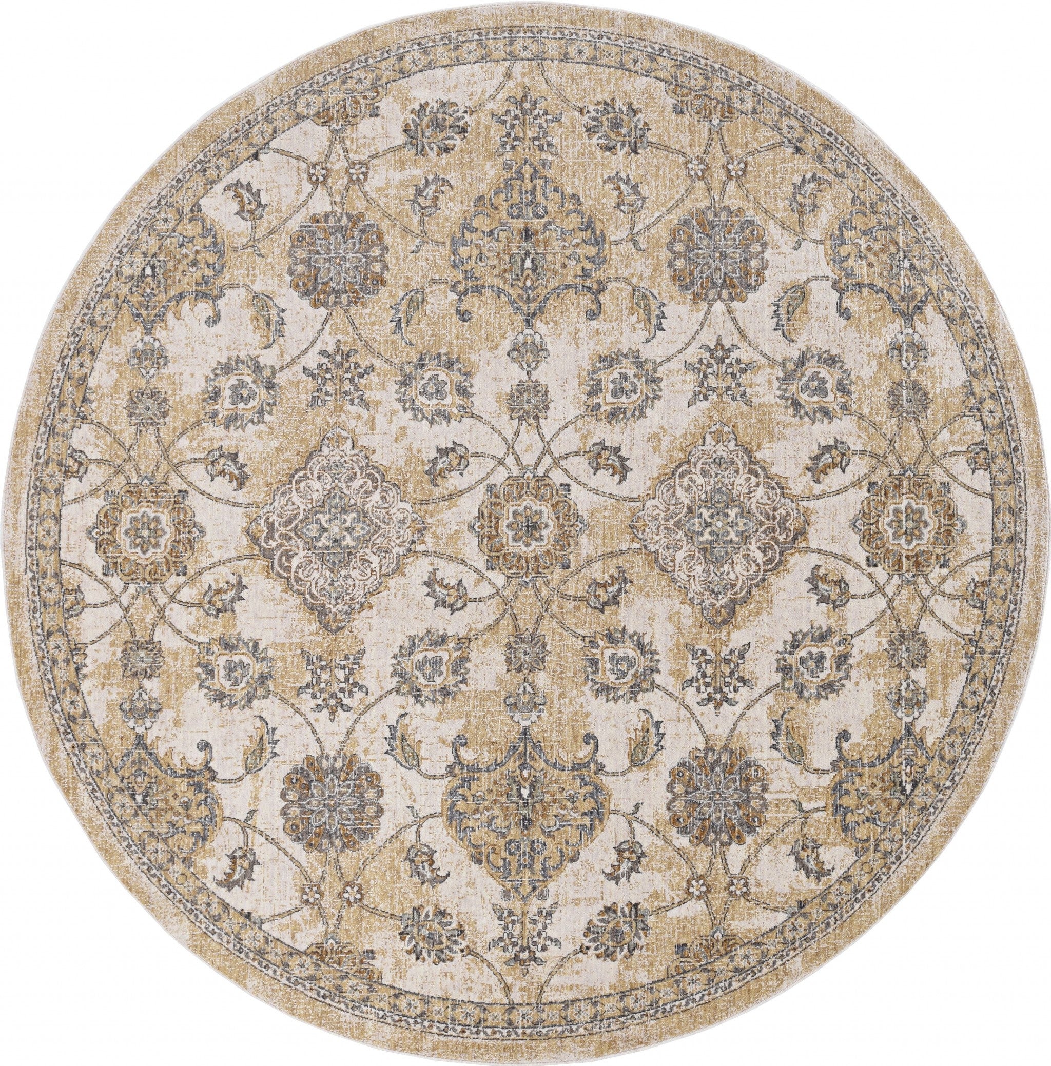 Ivory Wool Floral Vines Indoor Area Rug – A Graceful and Versatile Decor Piece for Cozy Living Spaces