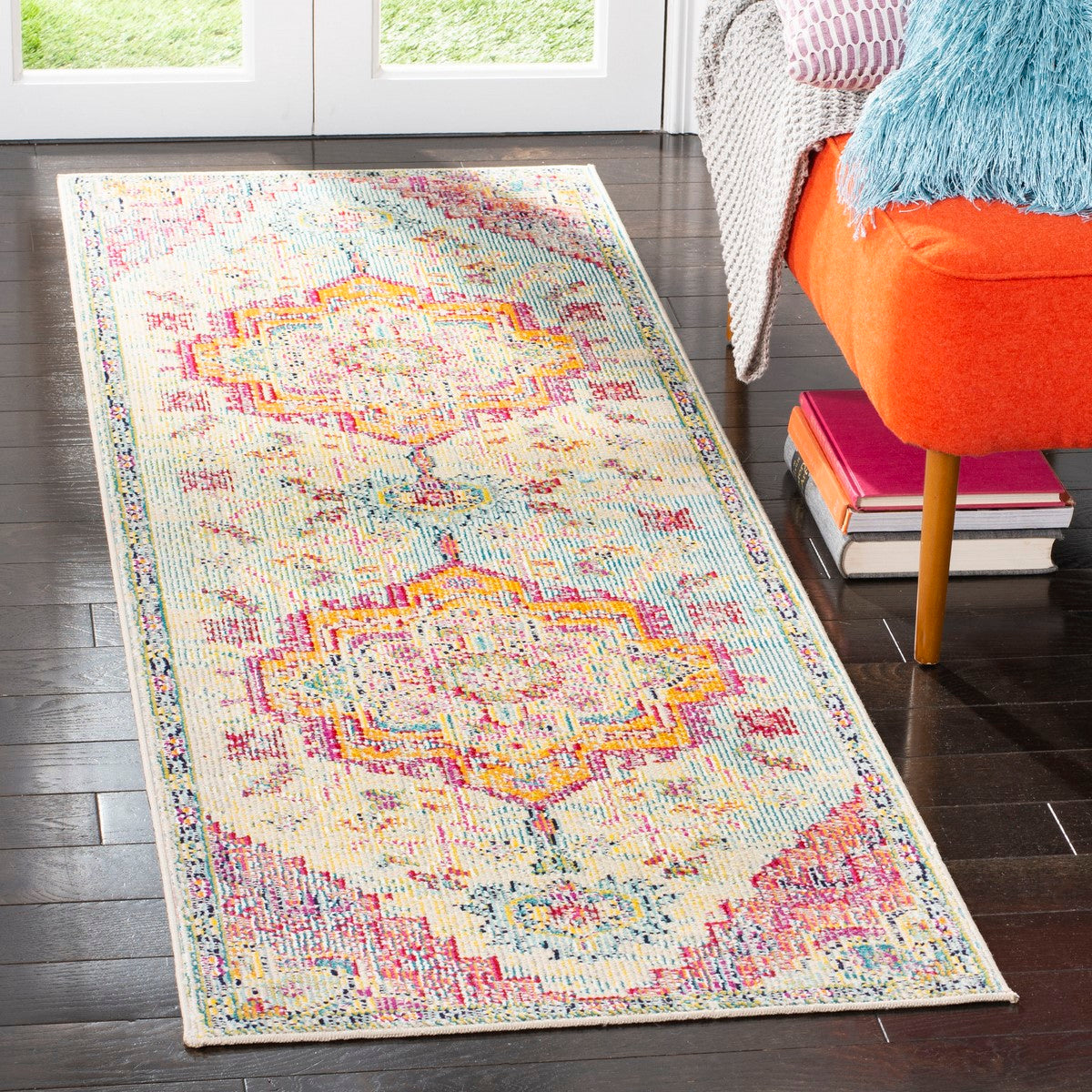 Exquisite Zero Pile Crystal Power Loomed Polypropylene Rug for Contemporary Modern Home Decor Style