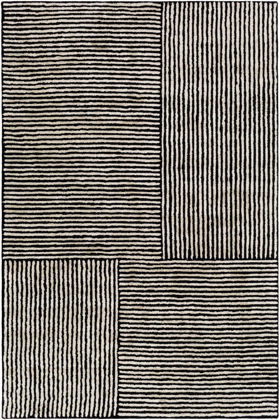 Quartz QTZ-5037 Hand-Tufted Viscose Rug - Low Pile for Elegant Contemporary Spaces