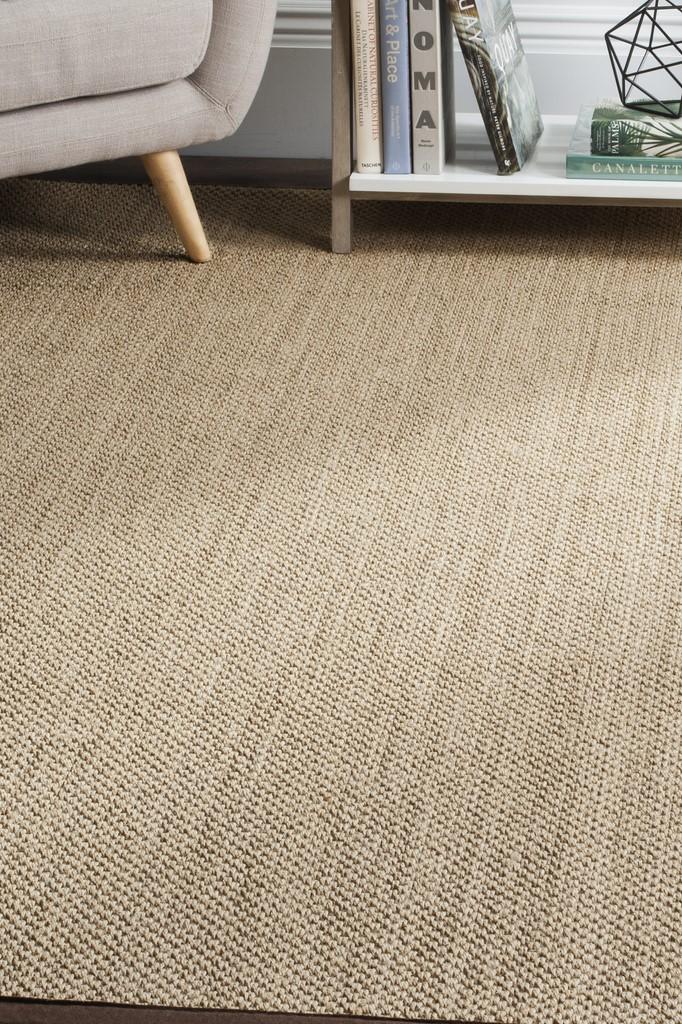 Sustainably Crafted, Soft & Textured Natural Coastal Living Power Loomed Rug for Any Space