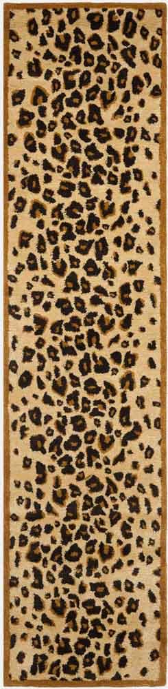 Martha Kalahari Premium Hand-Tufted Wool and Viscose Area Rug with a Modern Leopard Print Design for Elegant Home Decor Enhancement