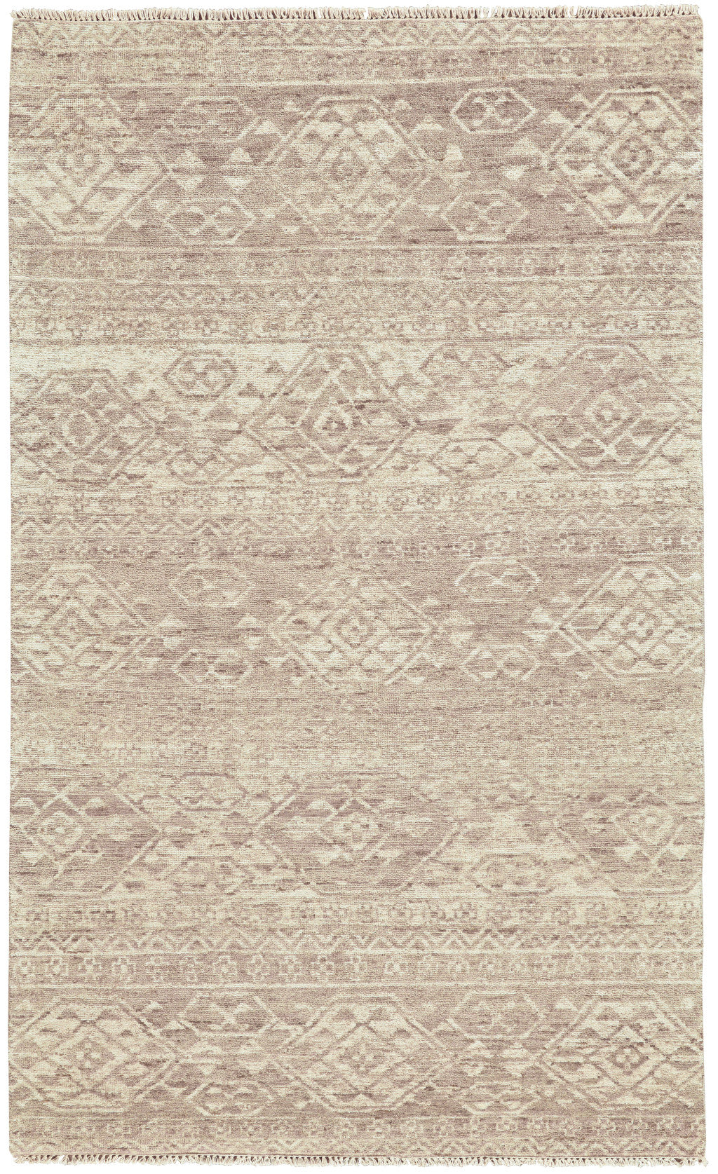 Unique, Stain-Resistant Hand-Knotted Southwestern Wool Area Rug for Your Space