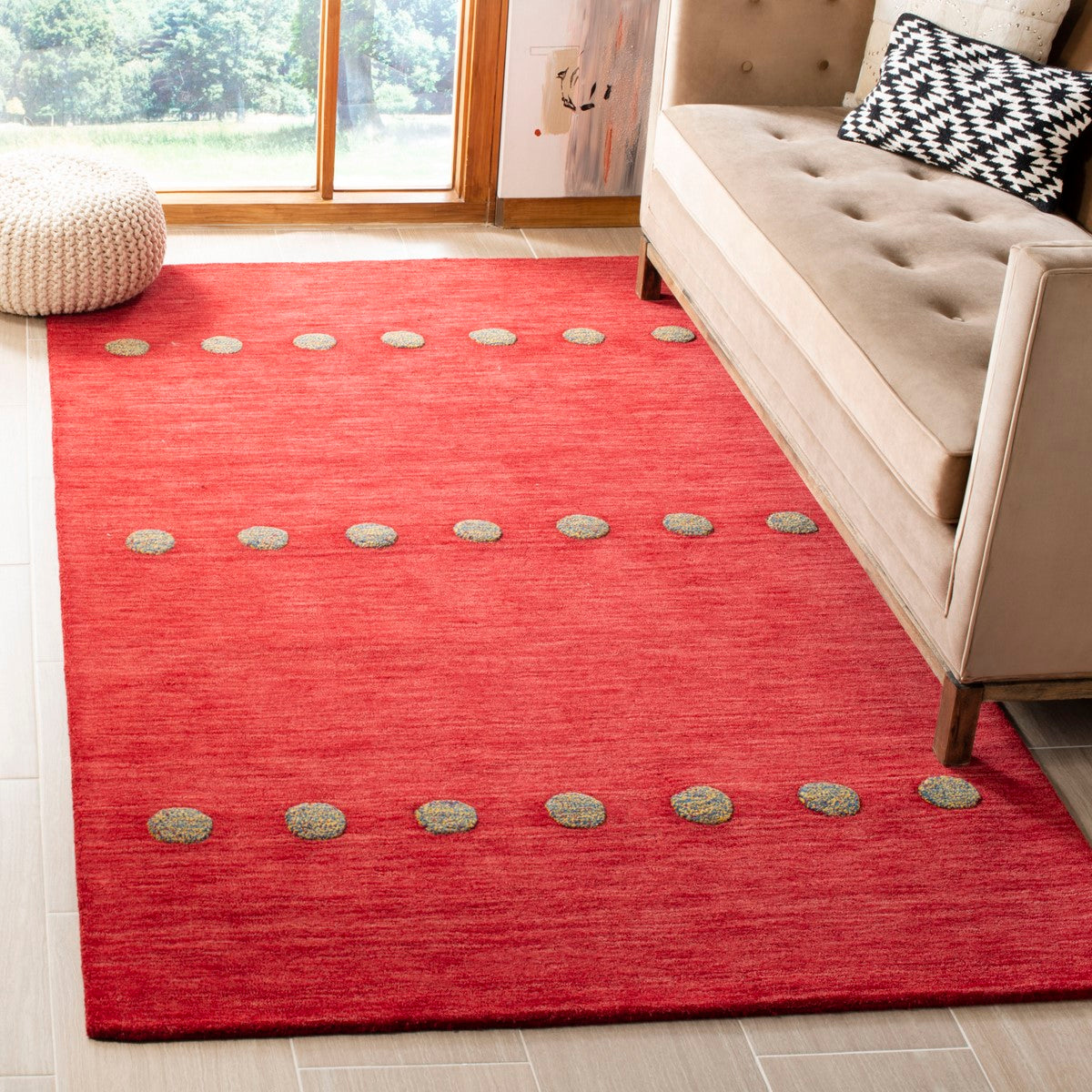 Exquisite Himalaya Handmade Wool Area Rug Featuring Contemporary Tibetan Design and Luxurious Texture for Sophisticated Spaces