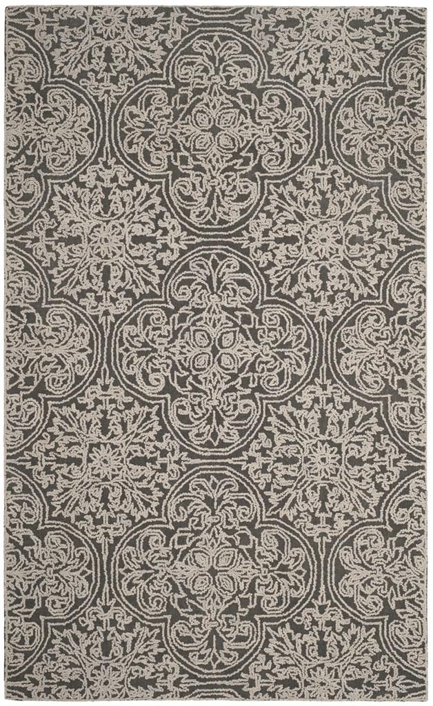 Elegant Indian-Style Hand-Tufted Wool & Cotton Rug with Latex Backing for Your Home