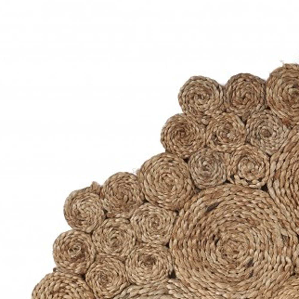 Exquisitely Handmade Jute Area Rug for Eclectic, Cottage, or Farmhouse Decor
