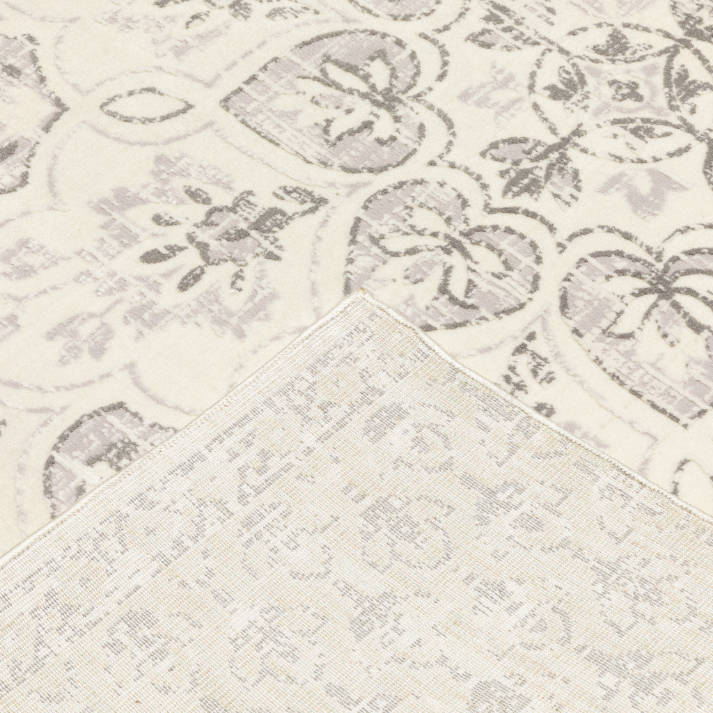 Soft Hand, Vintage-Style Oversize Medallion Area Rug for Modern & Traditional Decor