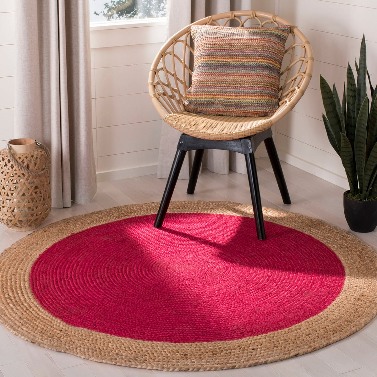 Elegant Hand-Woven Natural Jute Rug 801 for Cozy, Eco-Friendly Homes