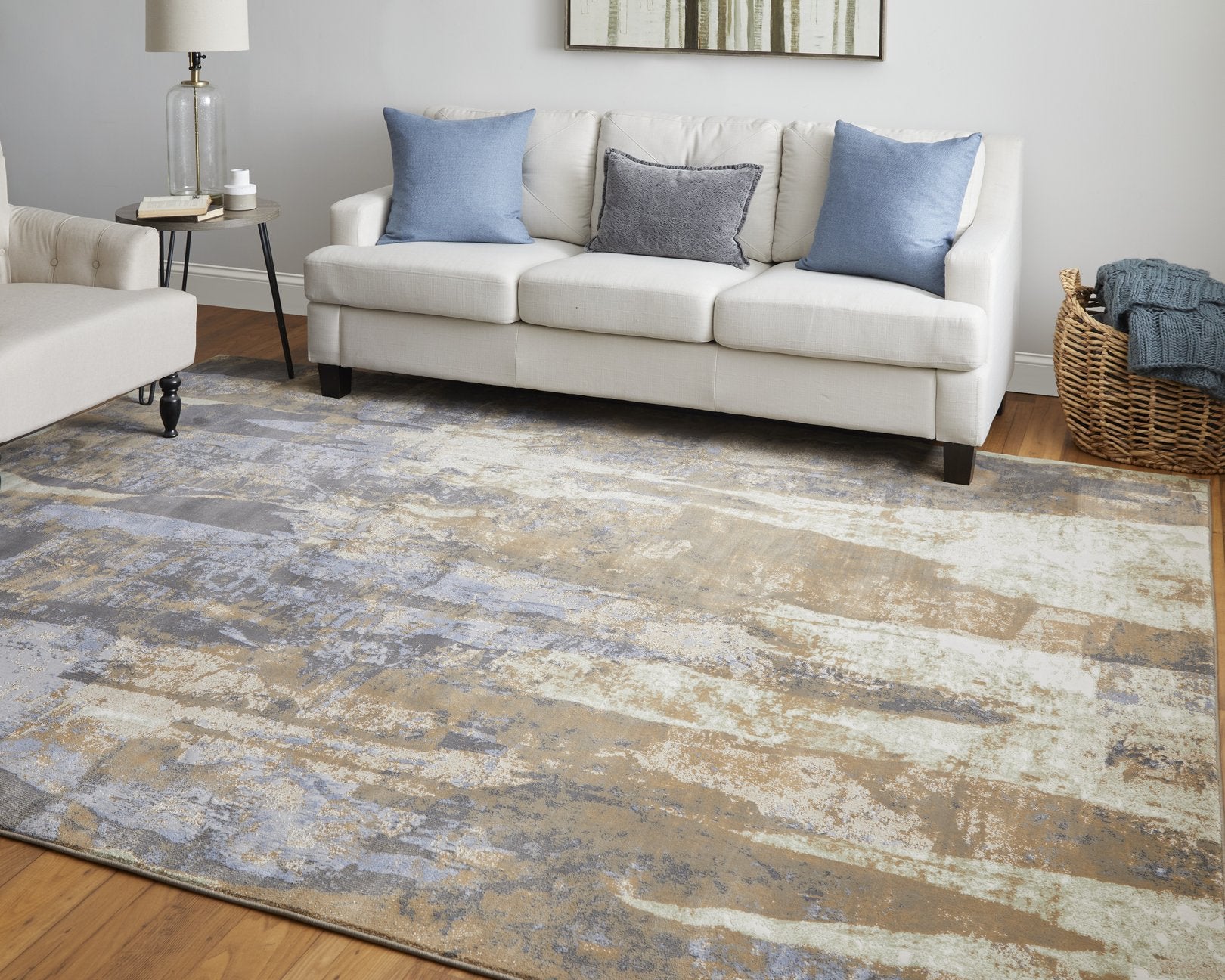 Clio Luxury Machine-Made Abstract Area Rug for Contemporary Homes