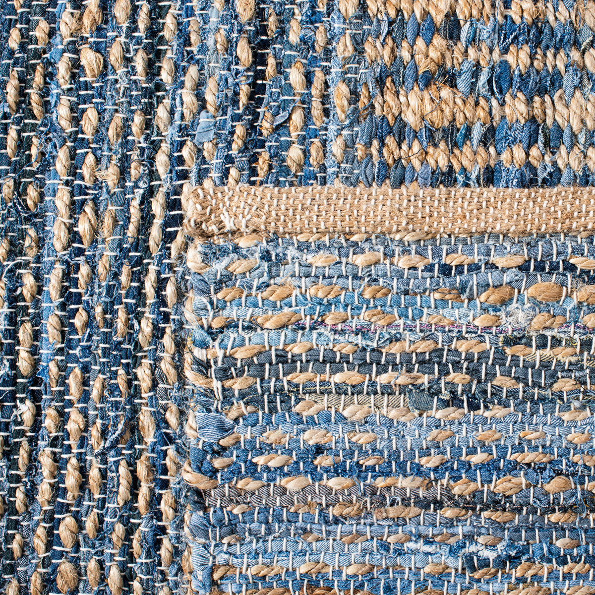 Luxurious Hand-Woven Jute Rug from India with 12mm Pile for Stylish Home Comfort