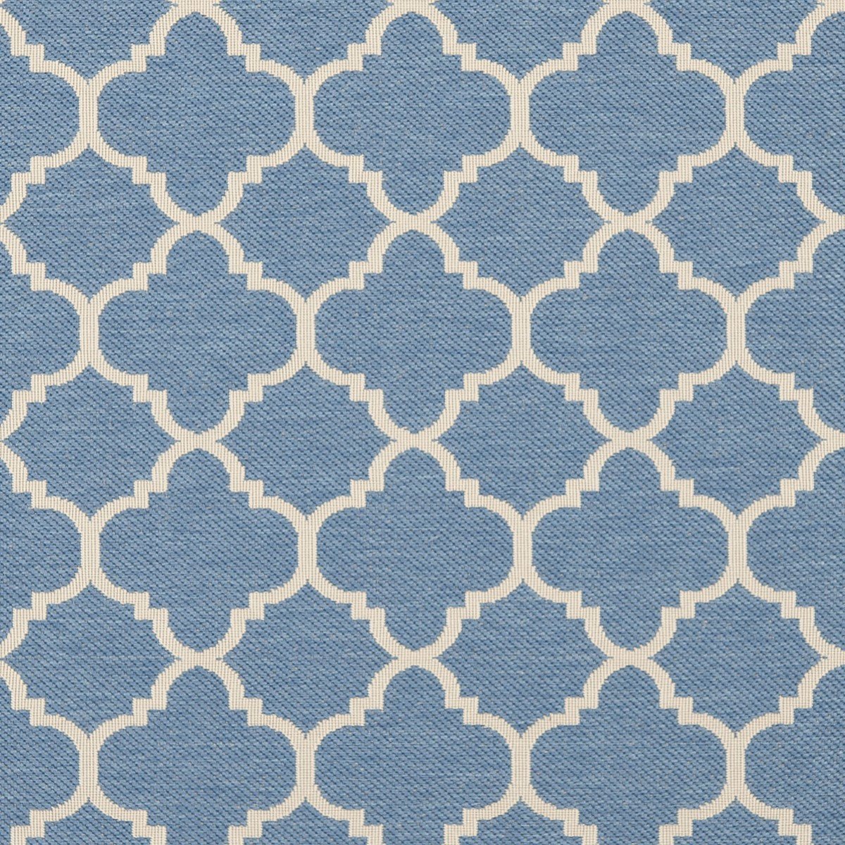 Stylish Courtyard Quatrefoil Pattern Indoor and Outdoor Area Rug with Weather-Resistant and Easy-Clean Features and Elegant Design