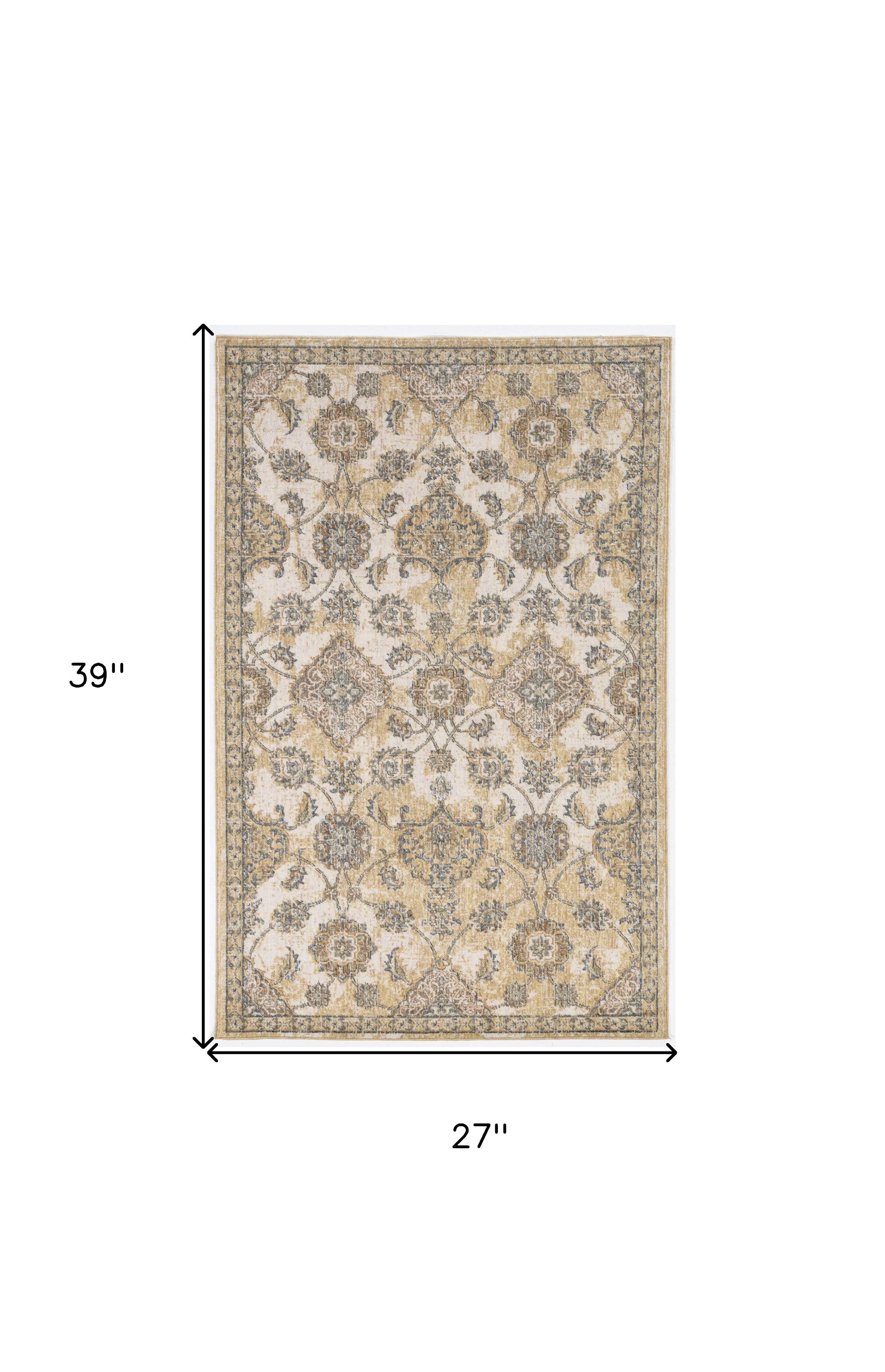 Ivory Wool Floral Vines Indoor Area Rug – A Graceful and Versatile Decor Piece for Cozy Living Spaces