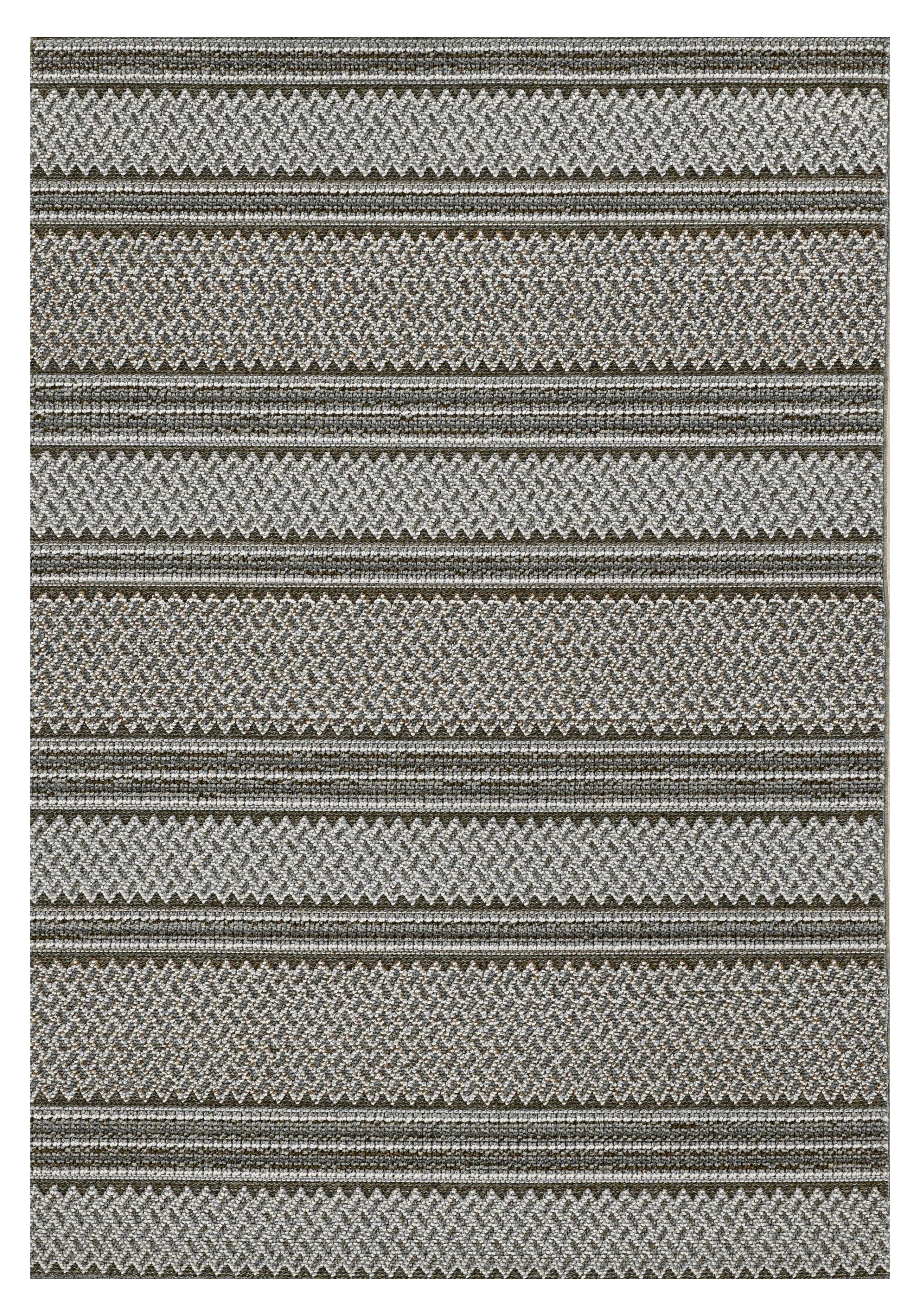 Elegant Gray Striped Rectangle Area Rug for Stylish Home Decor