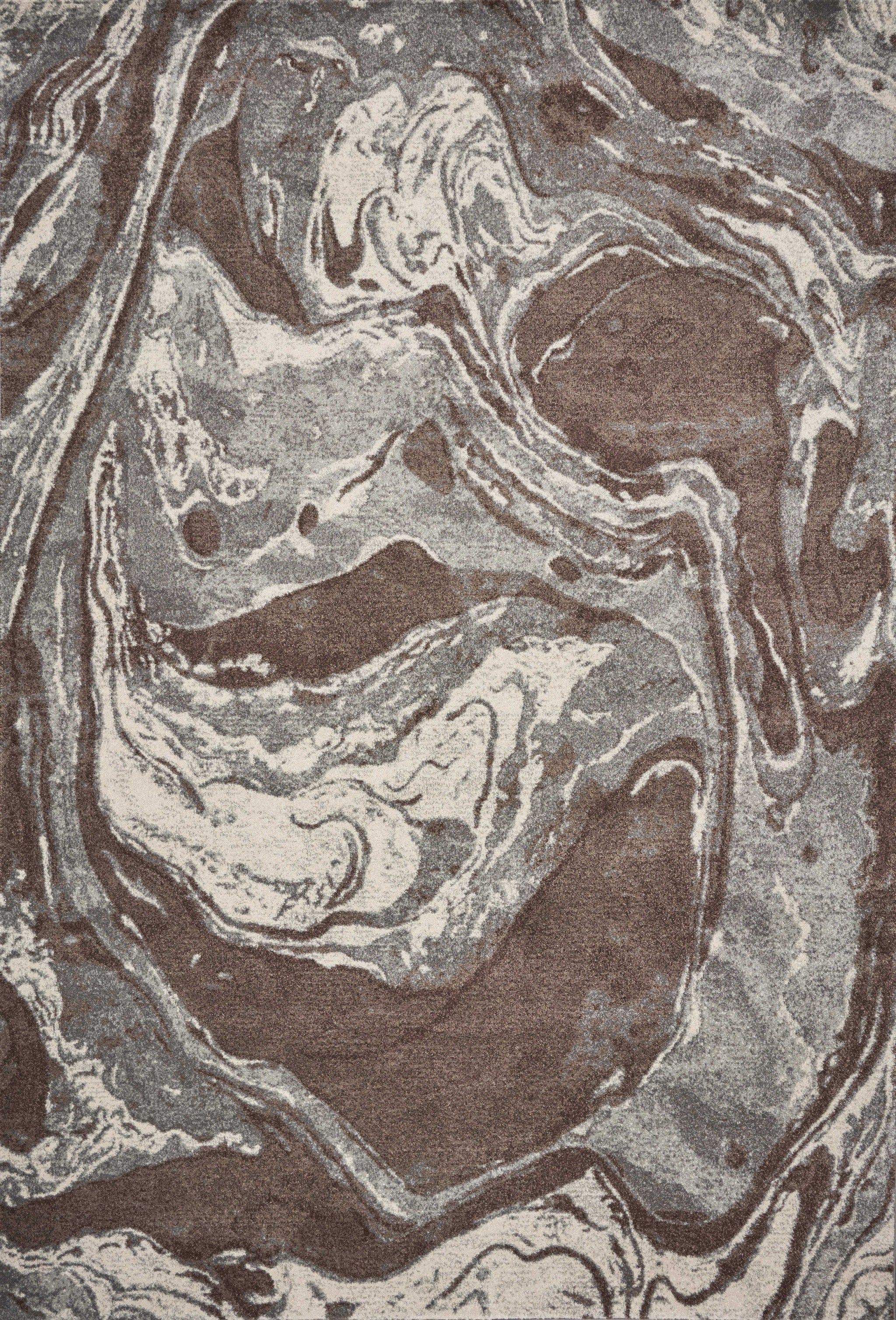 Stylish Mocha Flow Area Rug from Captivating Mirage Collection for Any Room