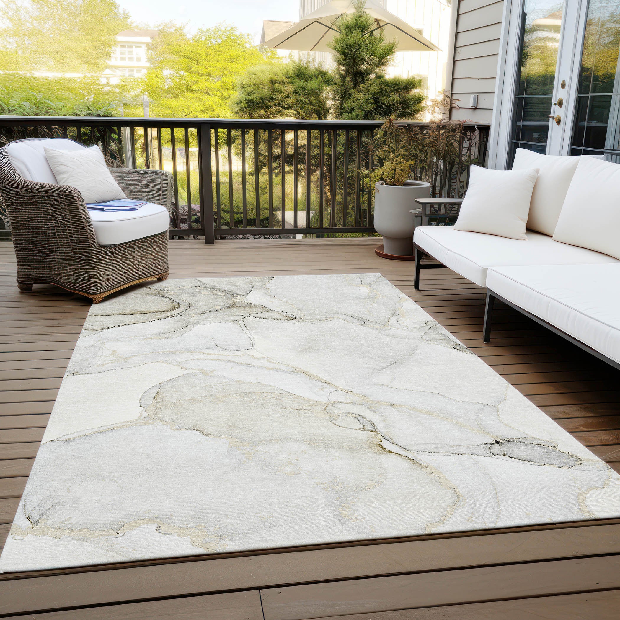 Stylish and Washable Stain-Resistant Outdoor and Indoor Runner Rugs for Versatile Spaces