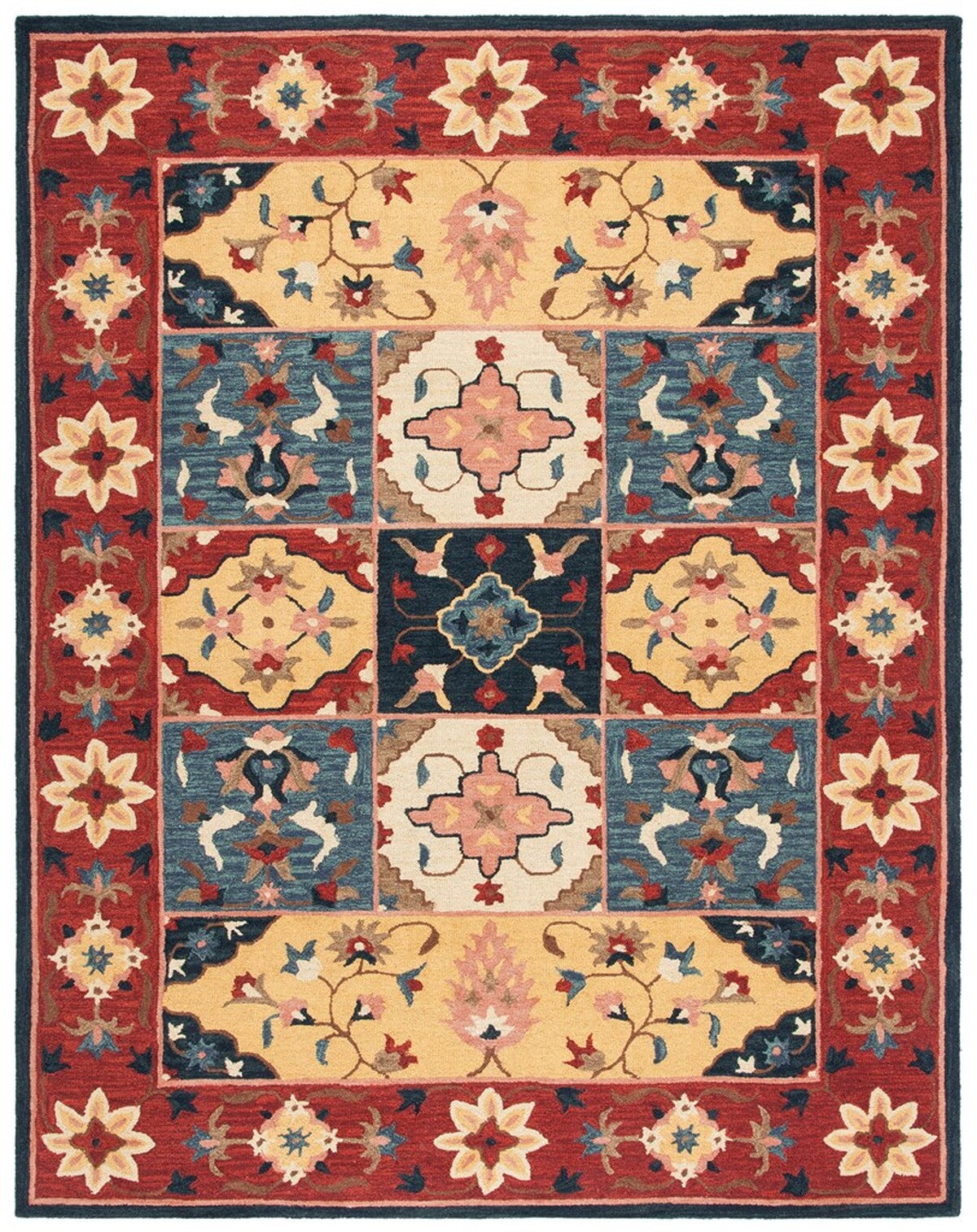 Luxurious Aspen Hand-Tufted Bohemian Floor Rug Crafted with 80% Wool and 20% Cotton for Cozy Home Decor