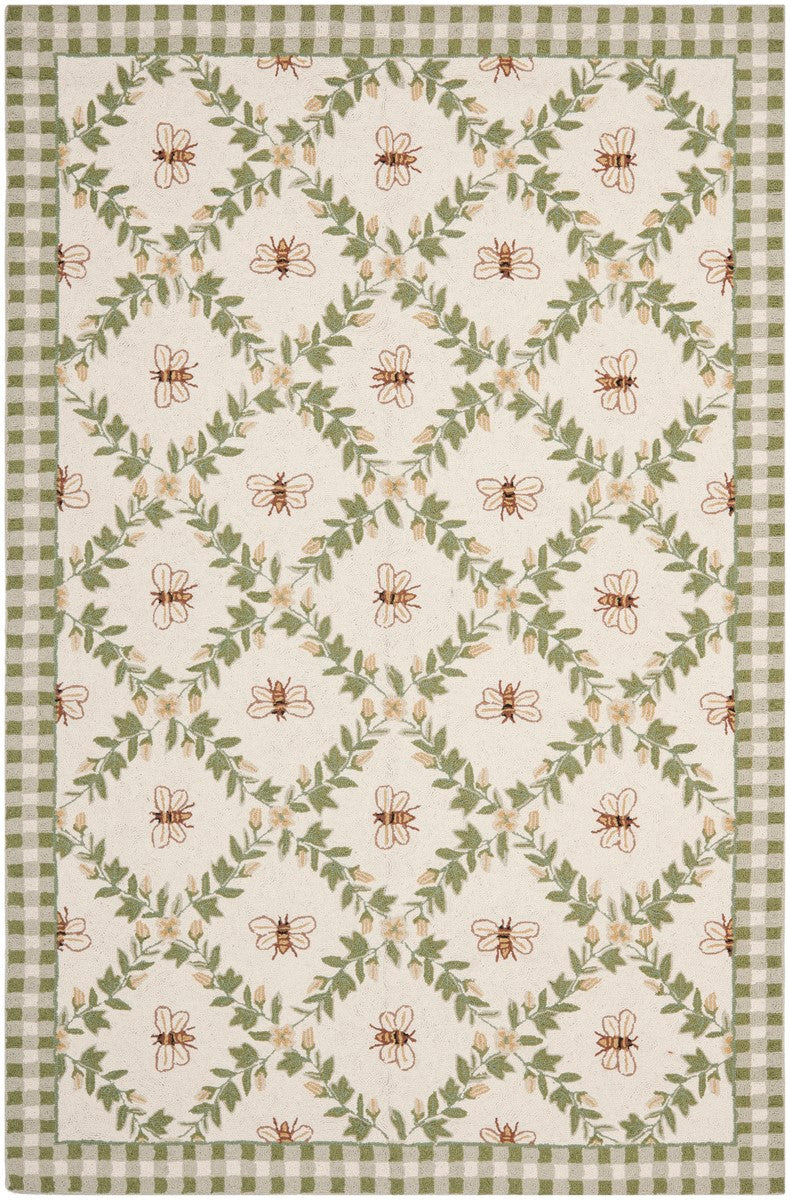 Exquisite Chelsea Hand-Hooked Wool Rug with Durable Cotton Backing for Timeless and Elegant Home Decor