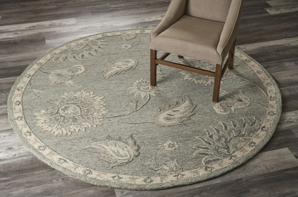 Stylish and Elegant Gray Wool Hand-Tufted Area Rug for Elevating Your Living Space Decor