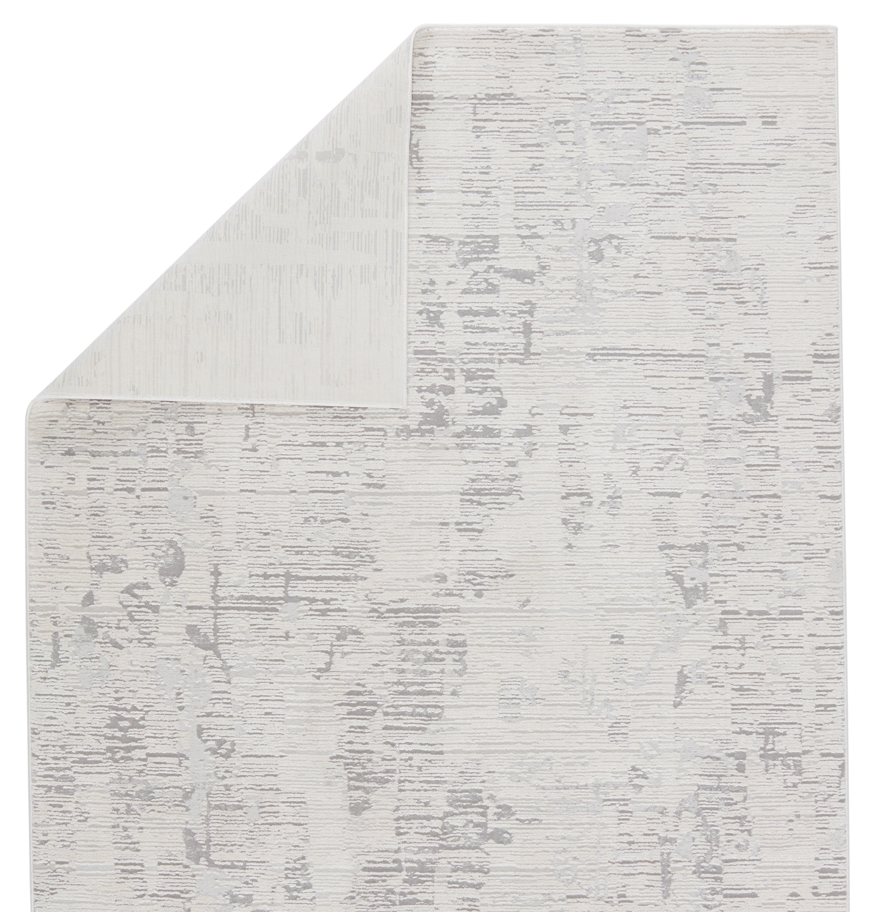 Jovie Modern Abstract Area Rug - Luxury Power Loomed with High-Low Texture in Gray & Ivory
