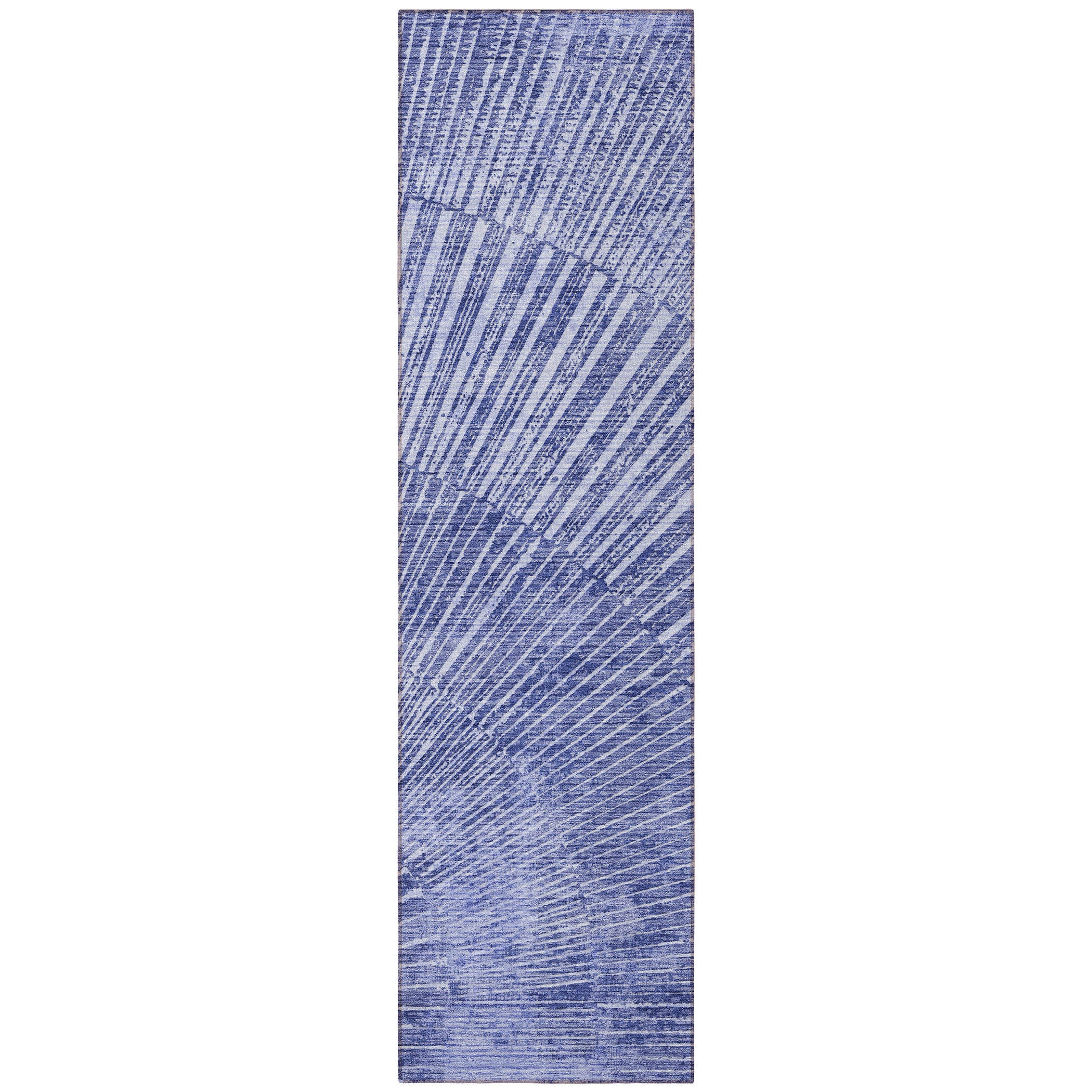 Stylish and Contemporary Abstract Washable Non-Skid and Stain-Resistant Runner Rug Ideal for Both Indoor and Outdoor Spaces