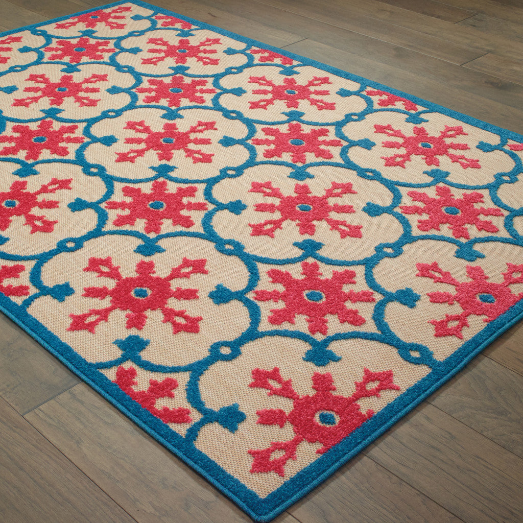 5x8 ft Stylish Stain-Resistant Oriental Outdoor Rugs for Indoor & Outdoor Use