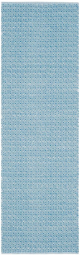 Exquisite Handmade Montauk Cotton Rug with Casual Ikat Pattern for Coastal and Contemporary Home Interior Decor