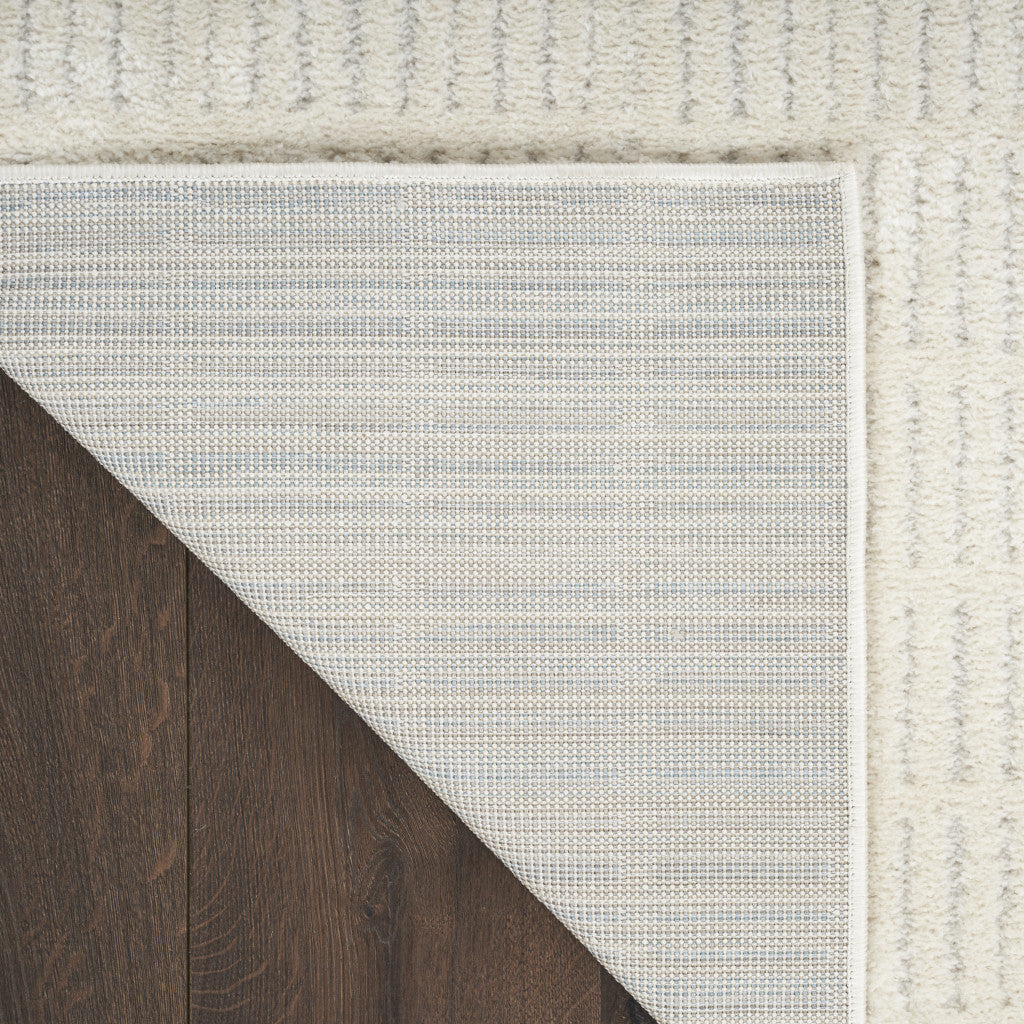 Durable, Stain-Resistant 4' x 6' Ivory & Gray Modern Geometric Area Rug - Stylish and Versatile!