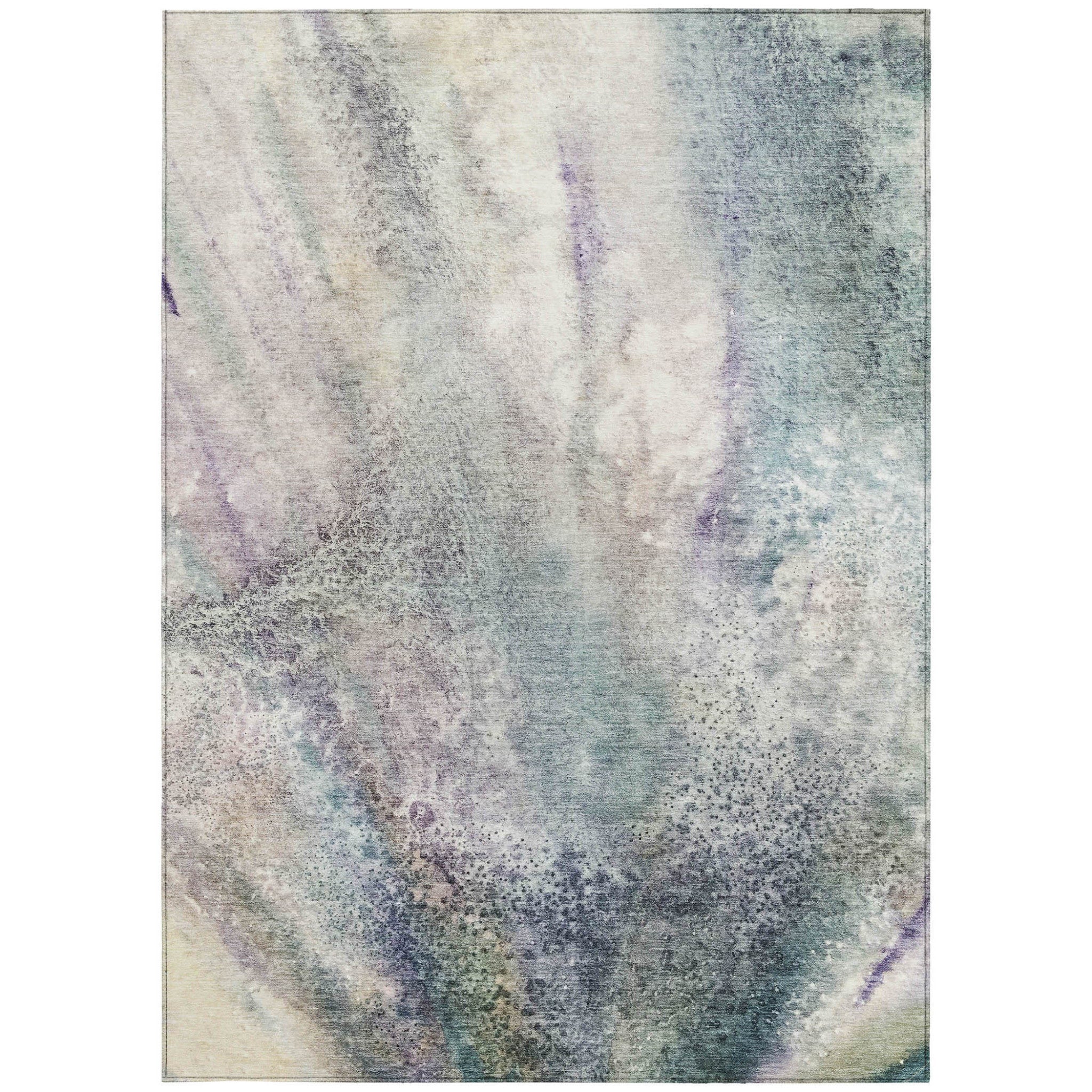 Stain-Resistant, Non-Skid Washable Outdoor Runner Rug with Stylish Abstract Design for Homes