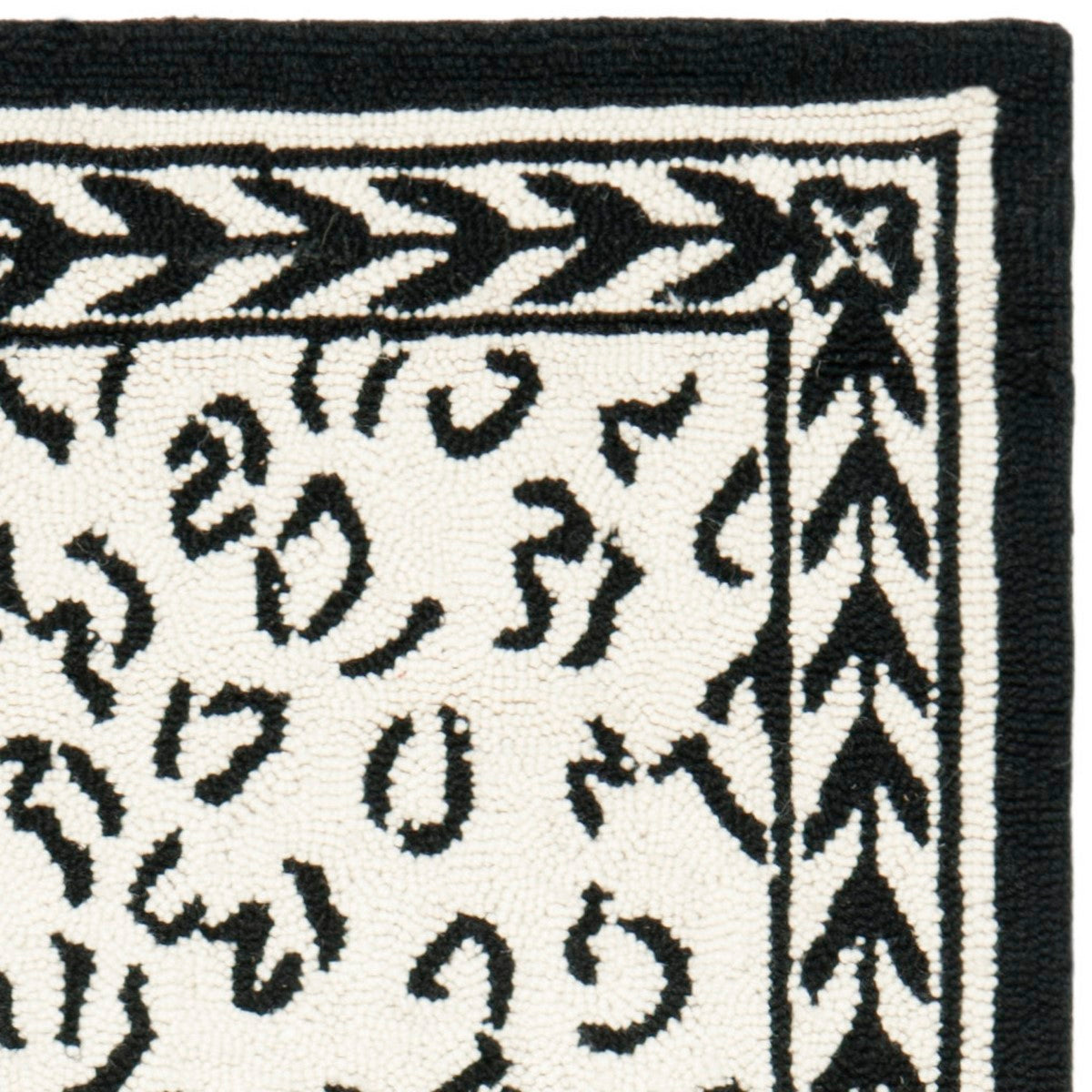 Luxurious Hand-Hooked Chelsea Rug: 100% Virgin Wool Pile on Durable Cotton Backing