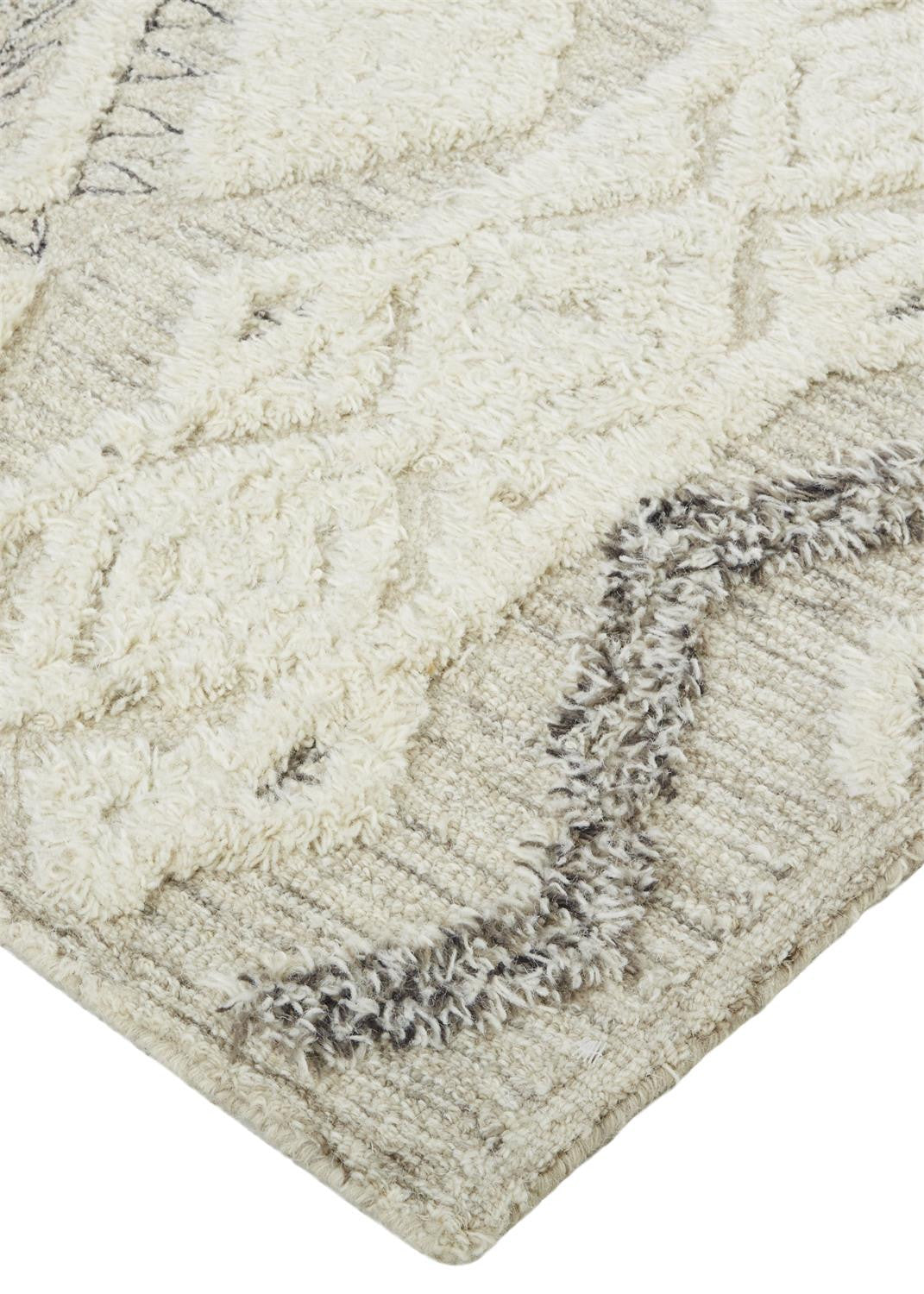 Stylish Handmade Wool Area Rug with Stain-Resistant Geometric Design for Elegant Living Spaces