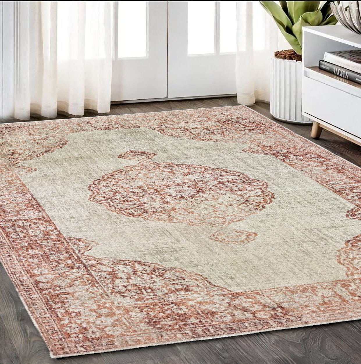 Exquisite Classic Medallion Indoor Runner Rug with Timeless Design, Durable Build, and Soft, Luxurious Texture for Elegant Interiors