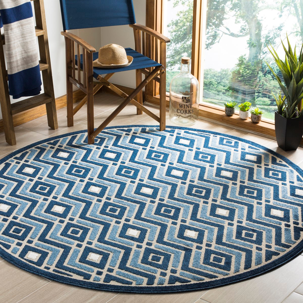 Luxurious Power - Loomed Cottage COT934 Area Rug with Soft 0.24 - inch Pile, Durable Poly - Blend