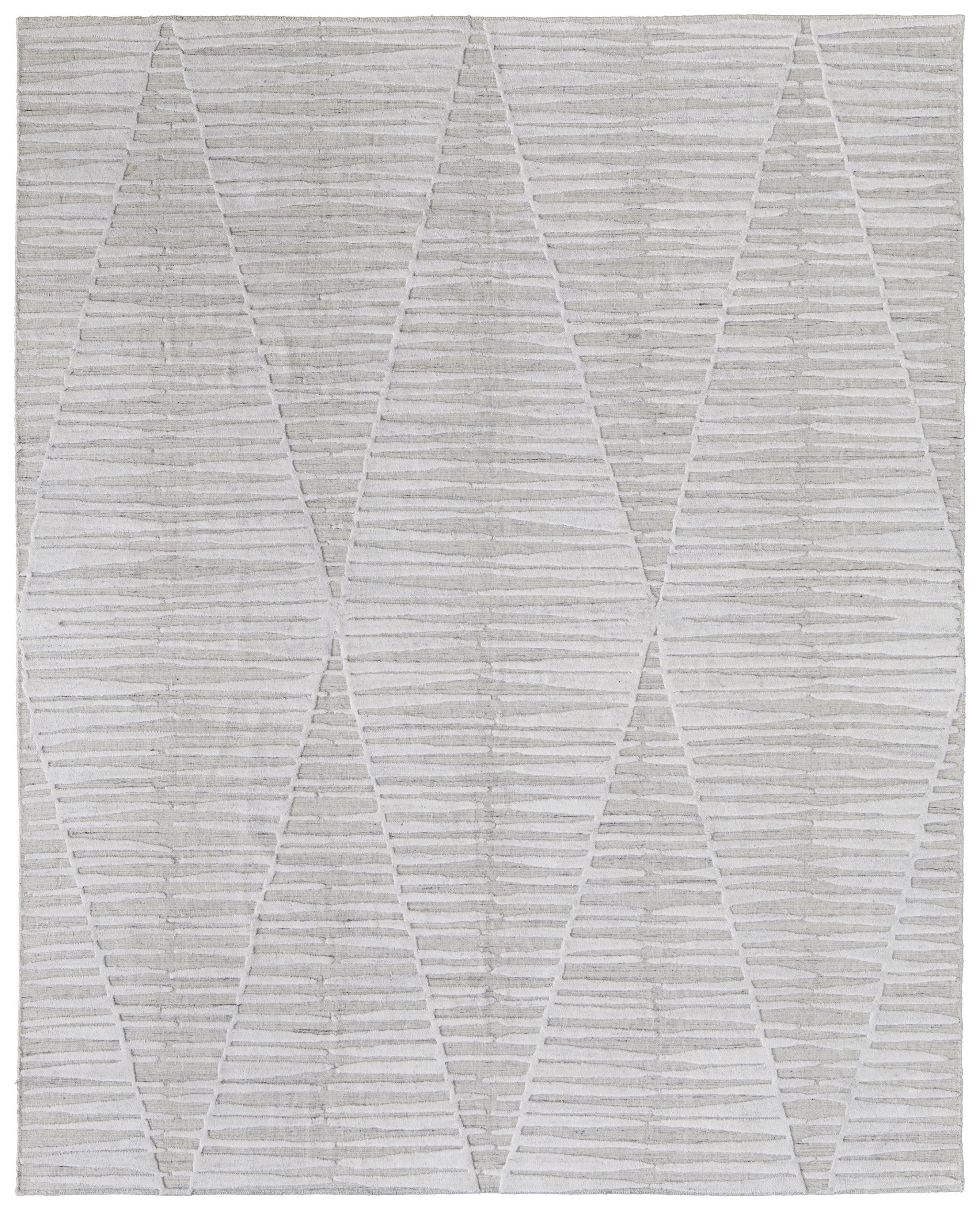 Exquisite Hand-Woven Geometric Wool Blend Area Rug - Artisan-Crafted Masterpiece for Elegant Home Decor