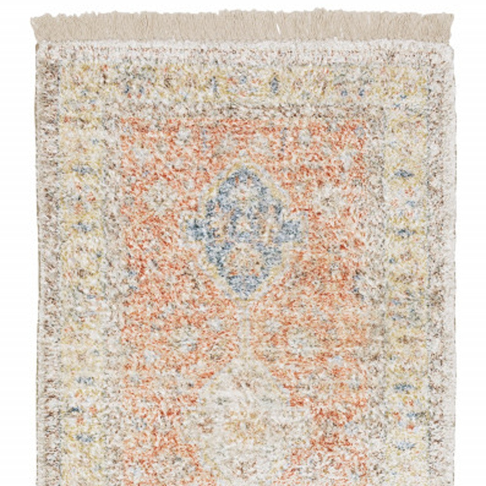 Unique Hand - Loomed Stain - Resistant Oriental Area Rug with Fringe for Stylish Spaces