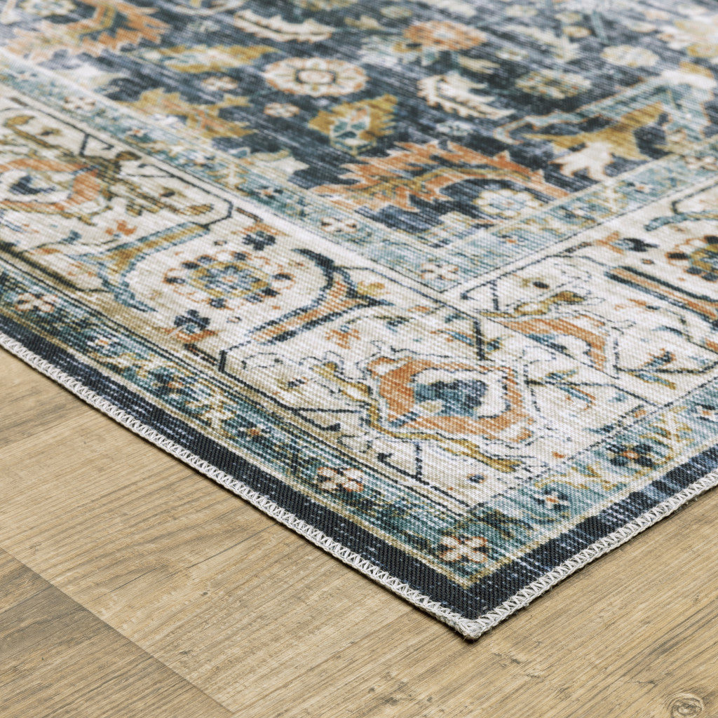 Highly Stain-Resistant Oriental Style Runner Area Rug - Ideal Stylish Decor for Family Homes with Children and Pets