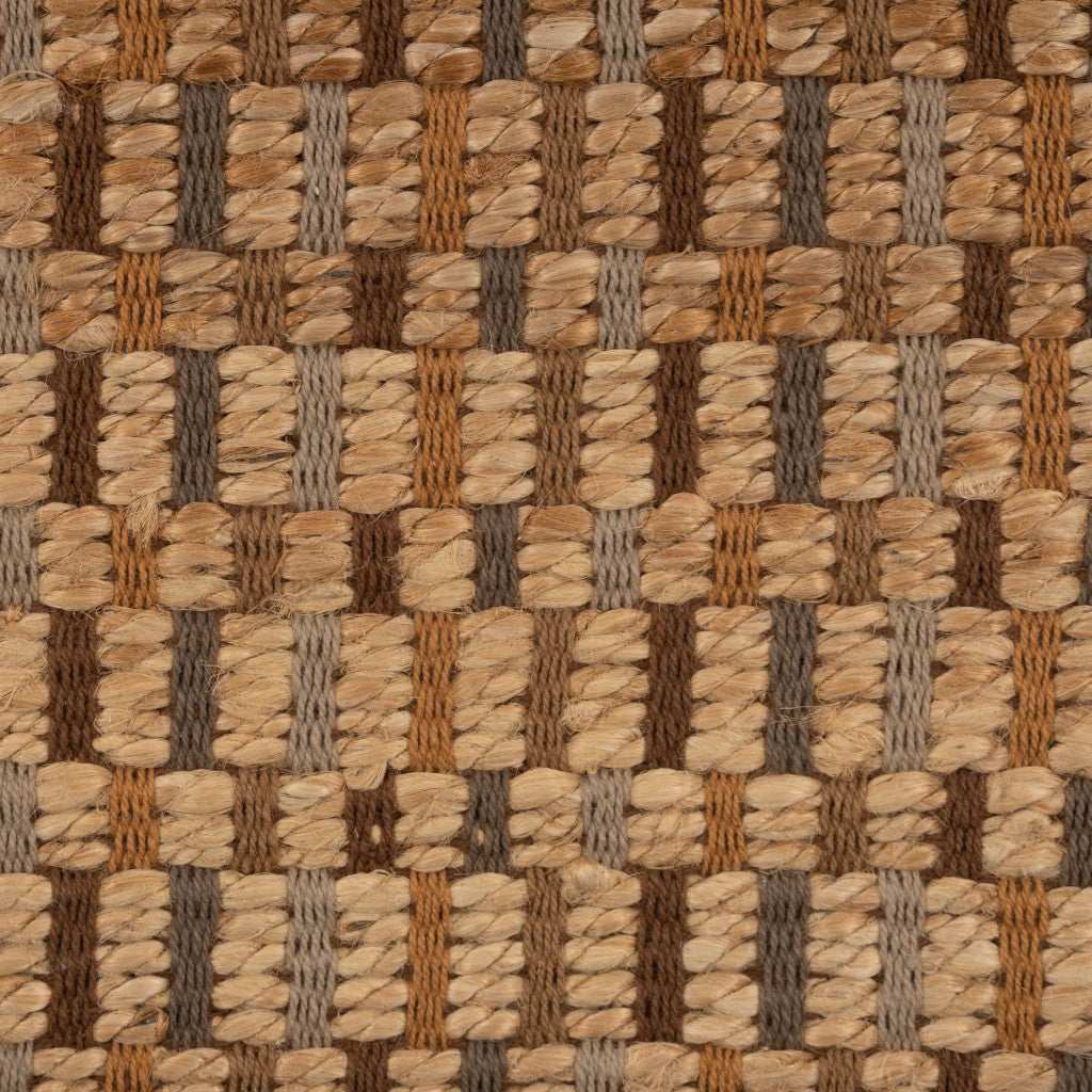 Exquisite Tan Classic Interwoven Area Rug Crafted from Elegant Jute Blend for Both Modern and Traditional Decor Settings